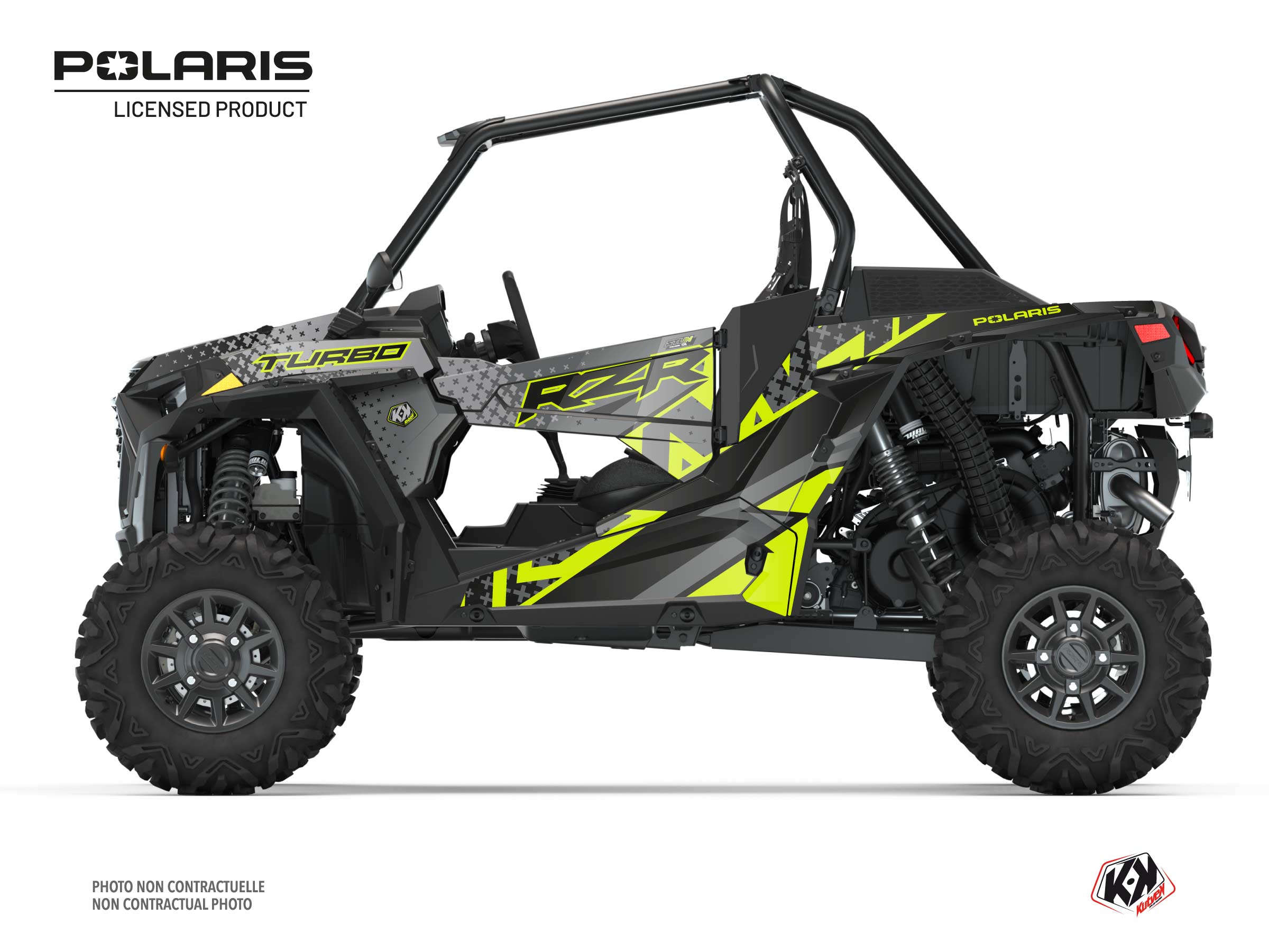 Polaris RZR XP Turbo UTV Stun Graphic Kit Yellow