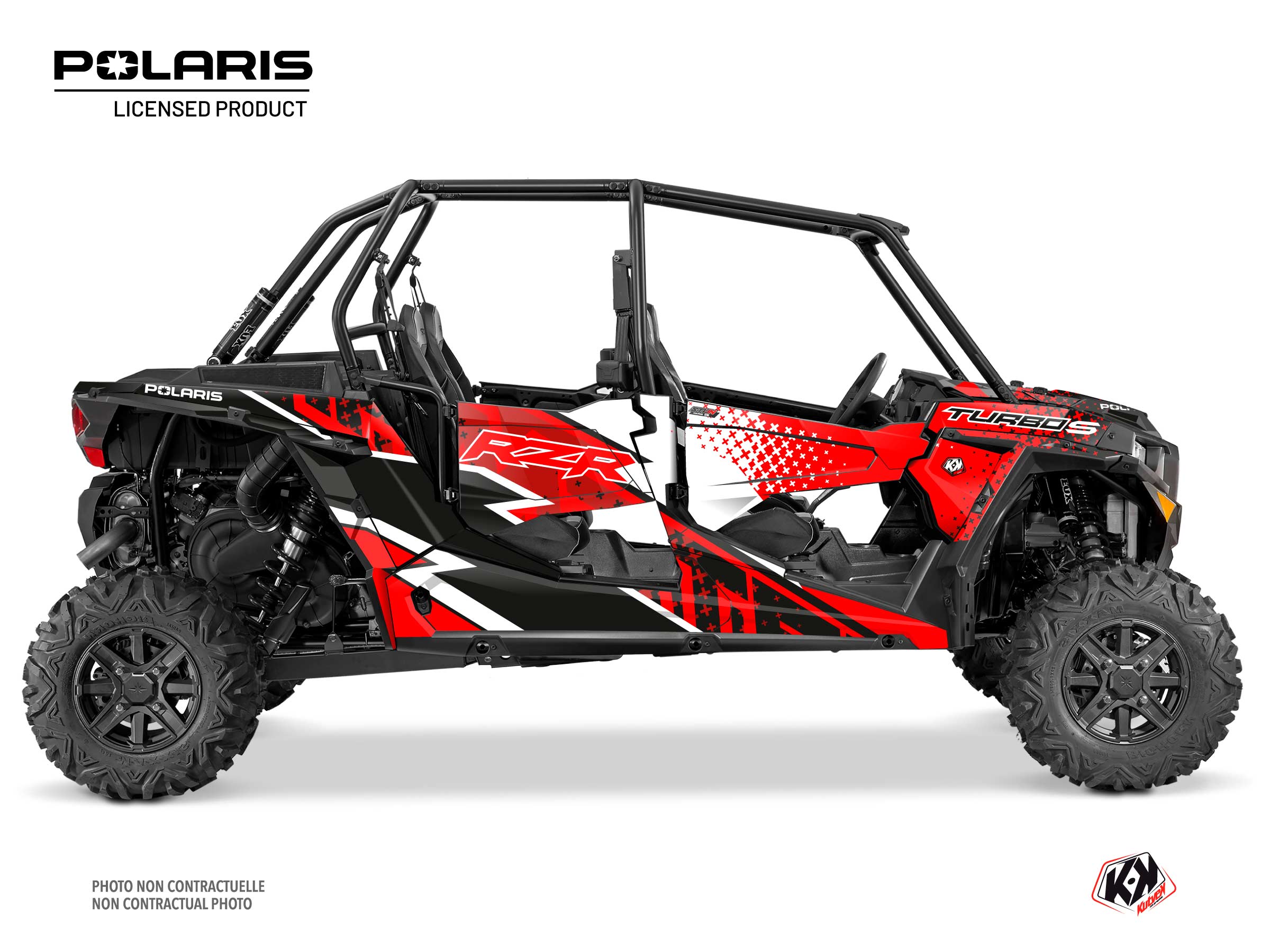 Kit Déco SSV Stun Polaris RZR Turbo S 4 portes Rouge