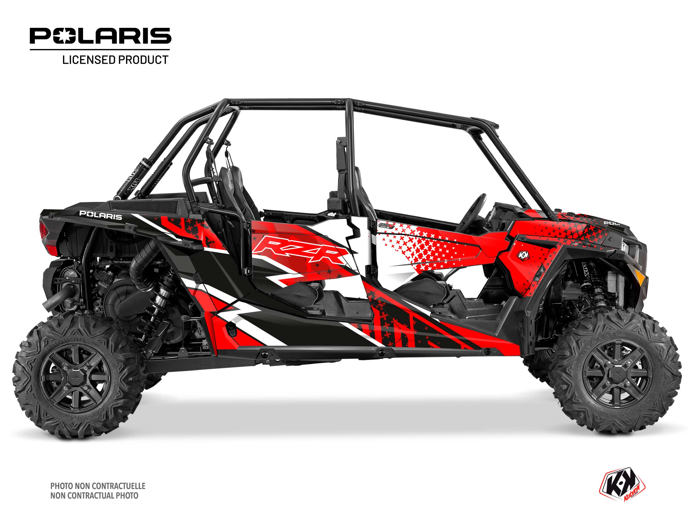 Kit Déco SSV Stun Polaris RZR S 1000 4 portes Rouge