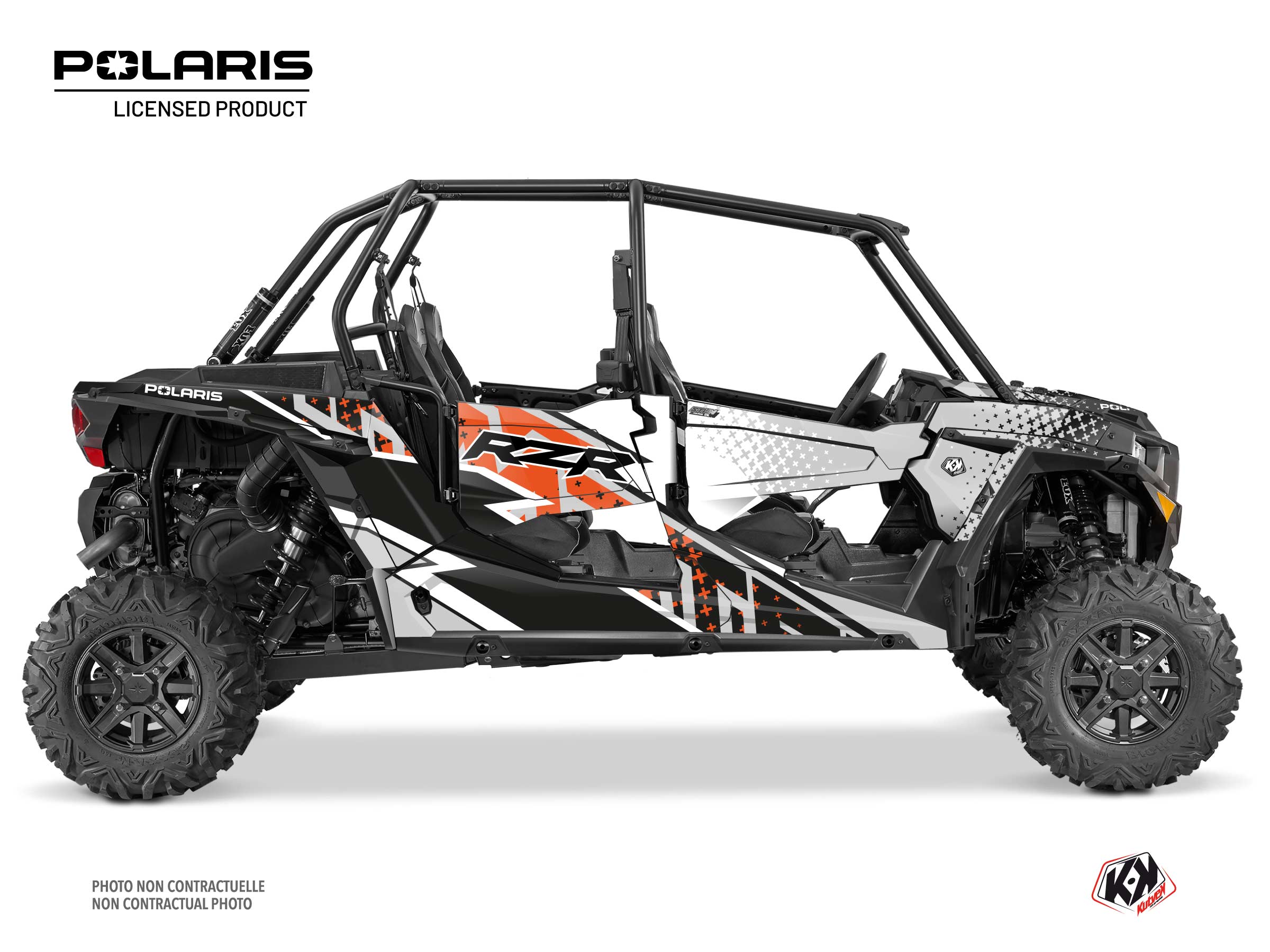 Polaris RZR S 1000 4 doors UTV Stun Graphic Kit White