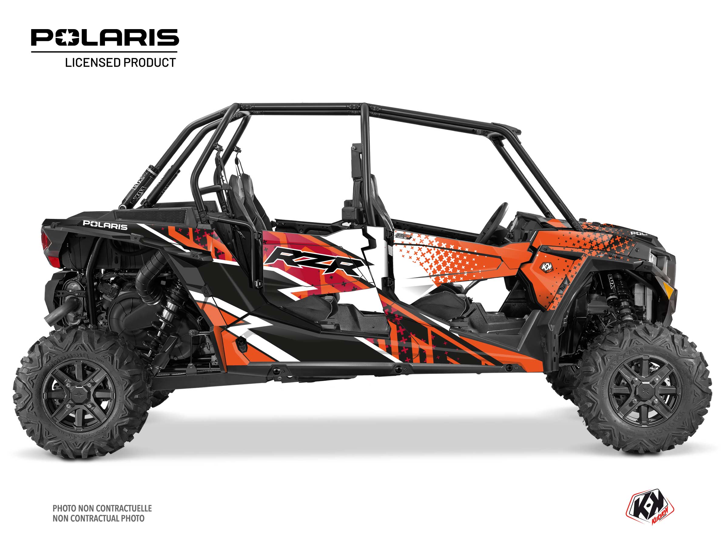 Polaris RZR XP 1000 4 doors UTV Stun Graphic Kit Orange