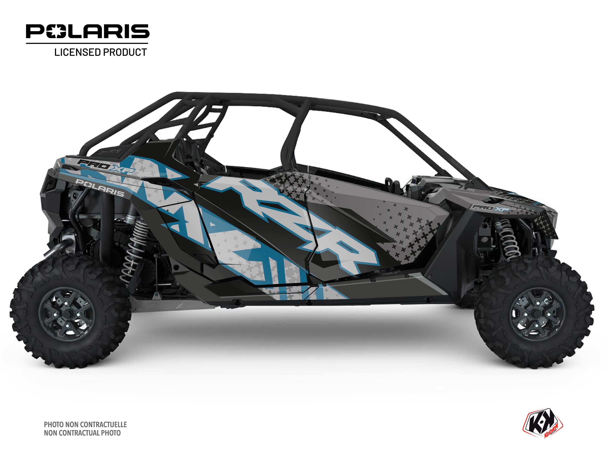 Polaris RZR PRO XP UTV 4 doors Stun Graphic Kit Blue