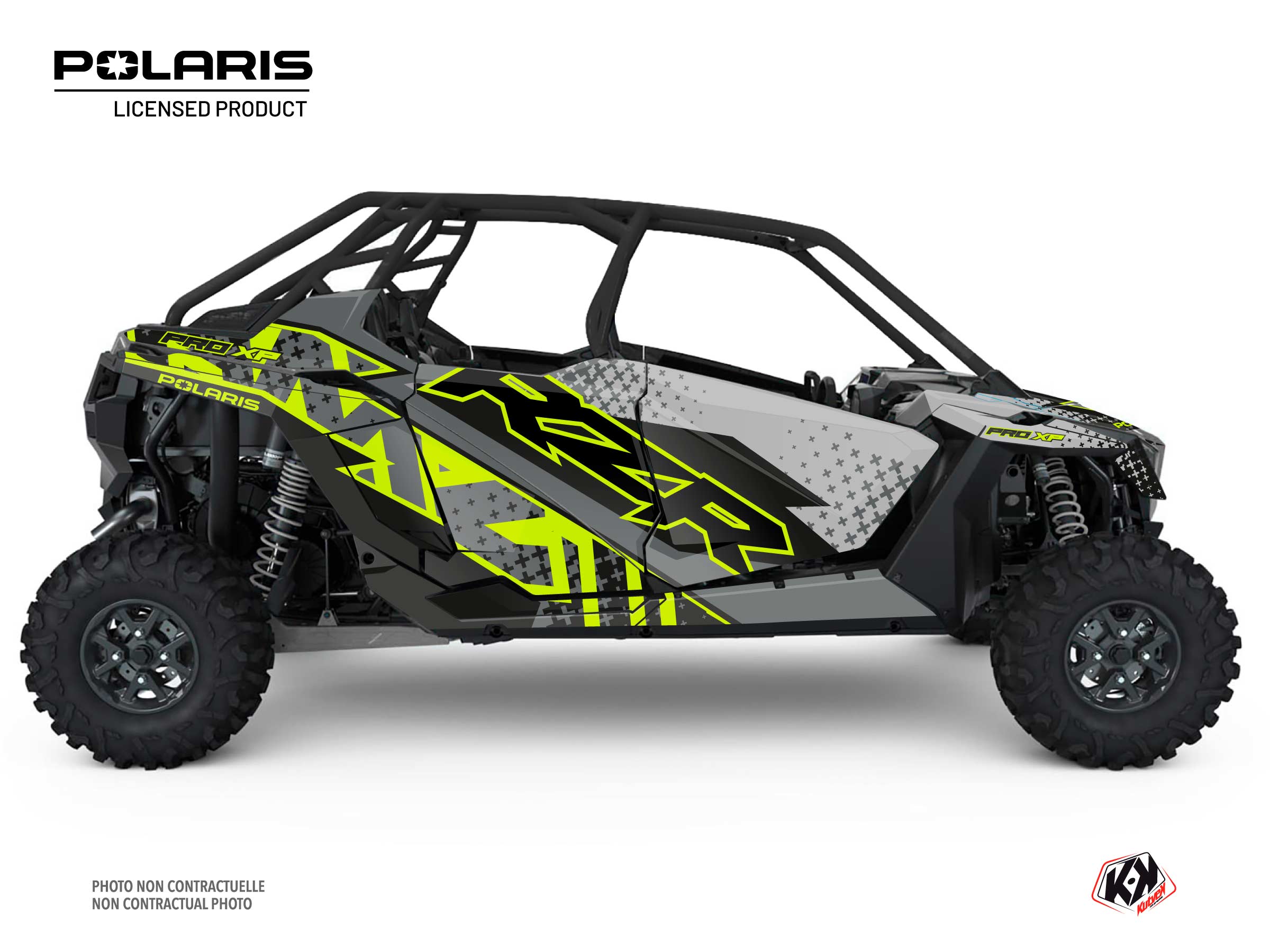 Kit Déco SSV Stun Polaris RZR PRO XP 4 portes Jaune