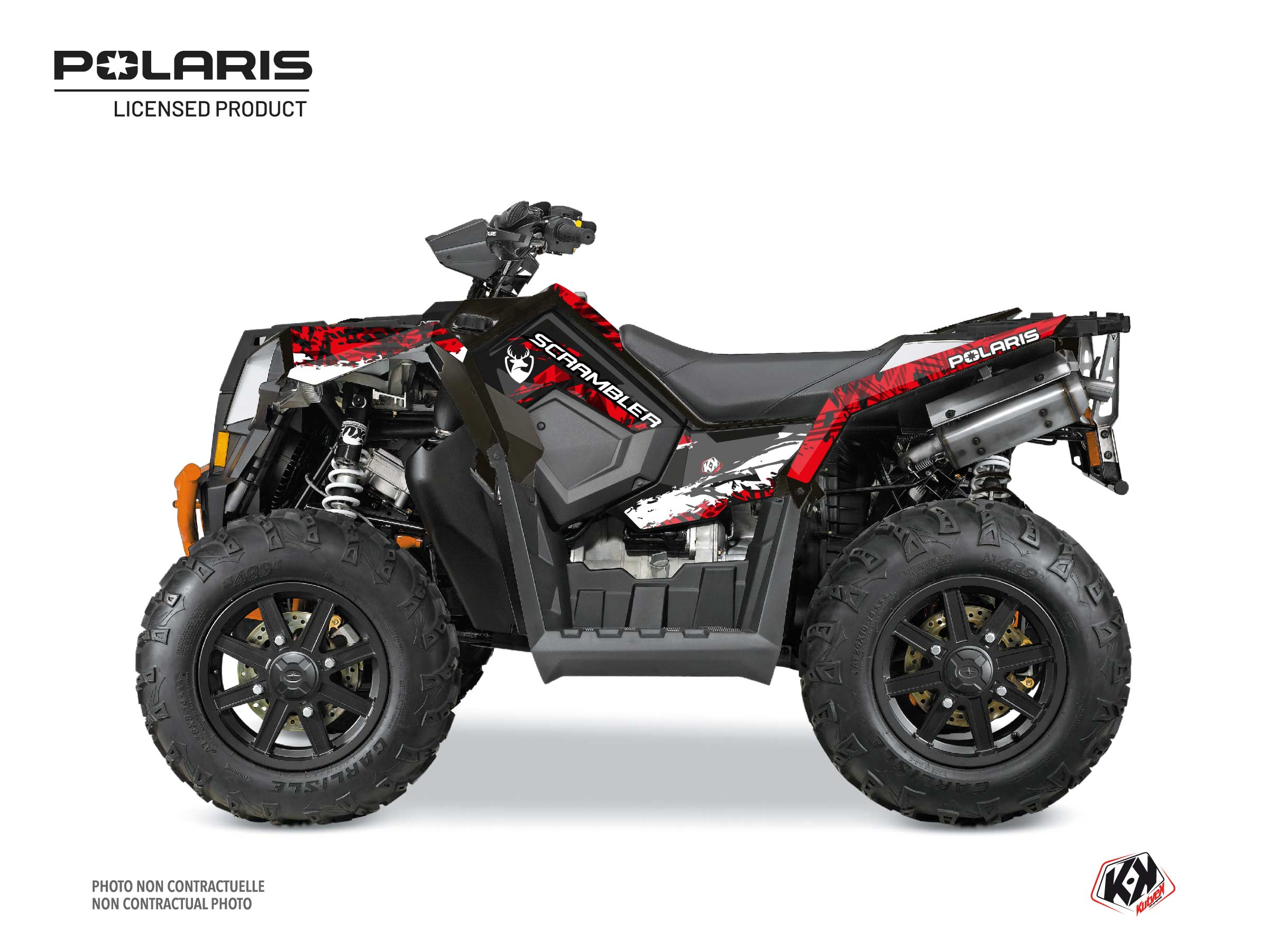 Kit Déco Quad Chaser Polaris Scrambler 850-1000 XP Blanc