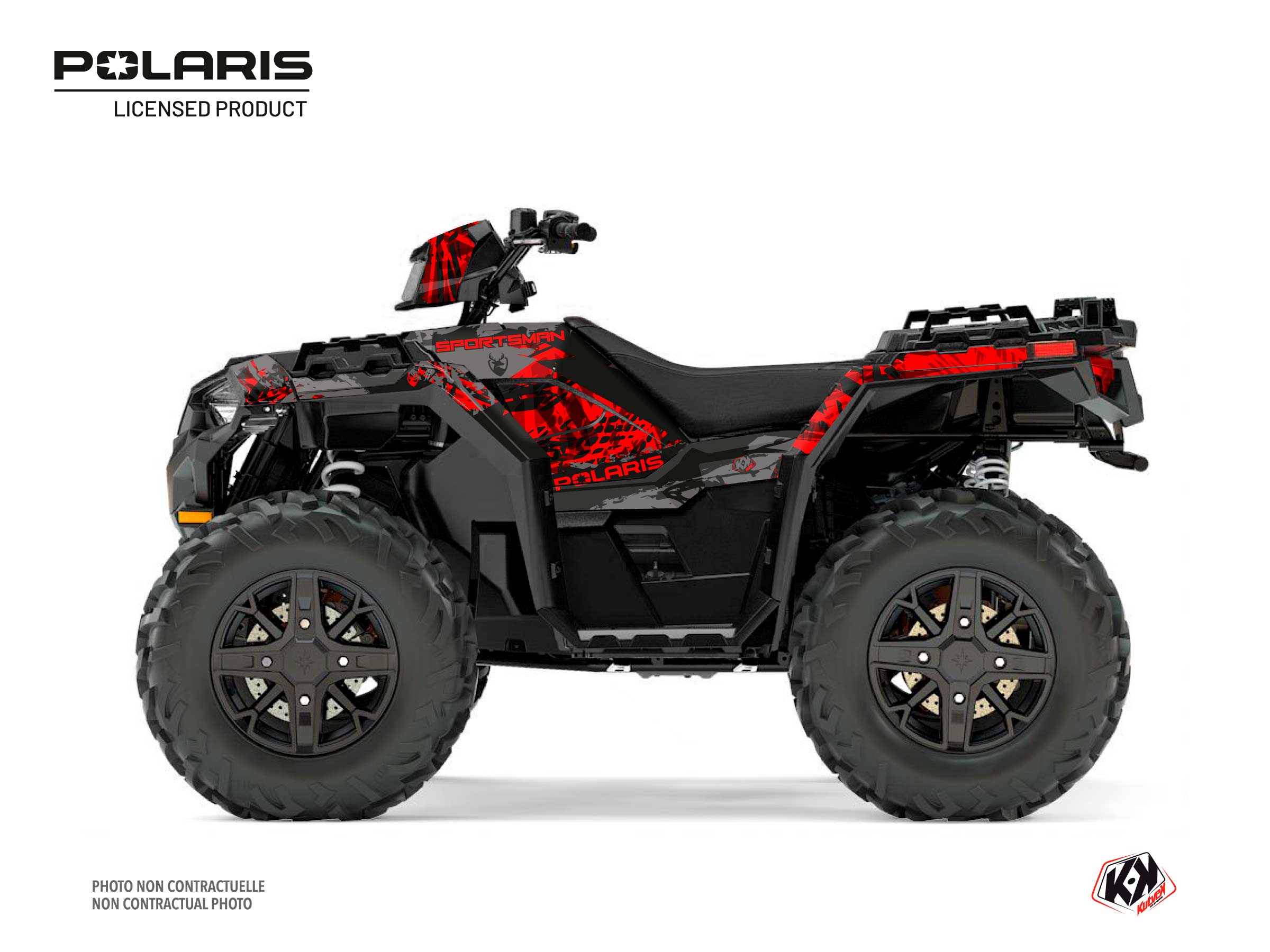 Polaris 1000 Sportsman XP Forest ATV Chaser Graphic Kit Black