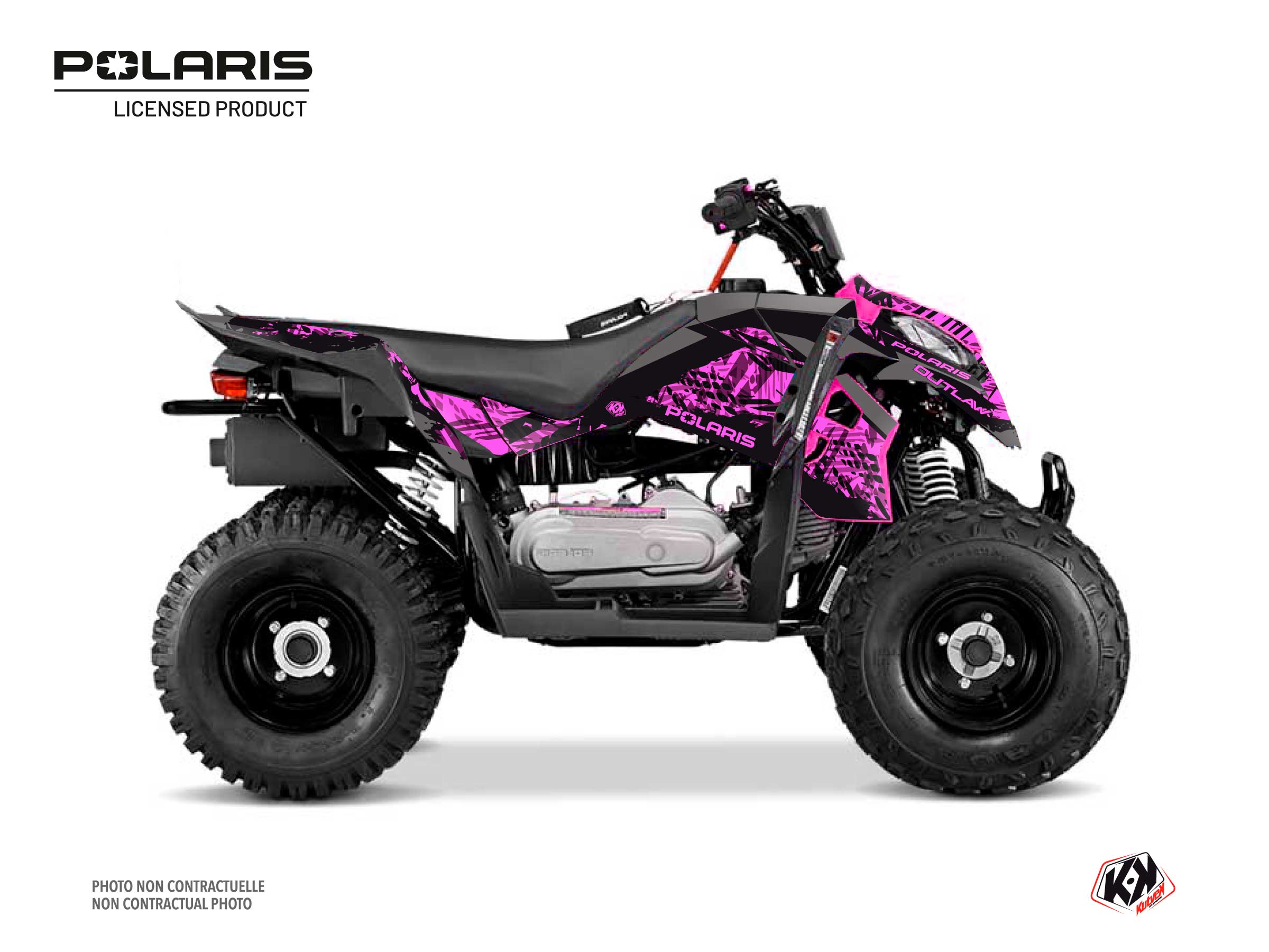 Kit Déco Quad Chaser Polaris Outlaw 110 Rose