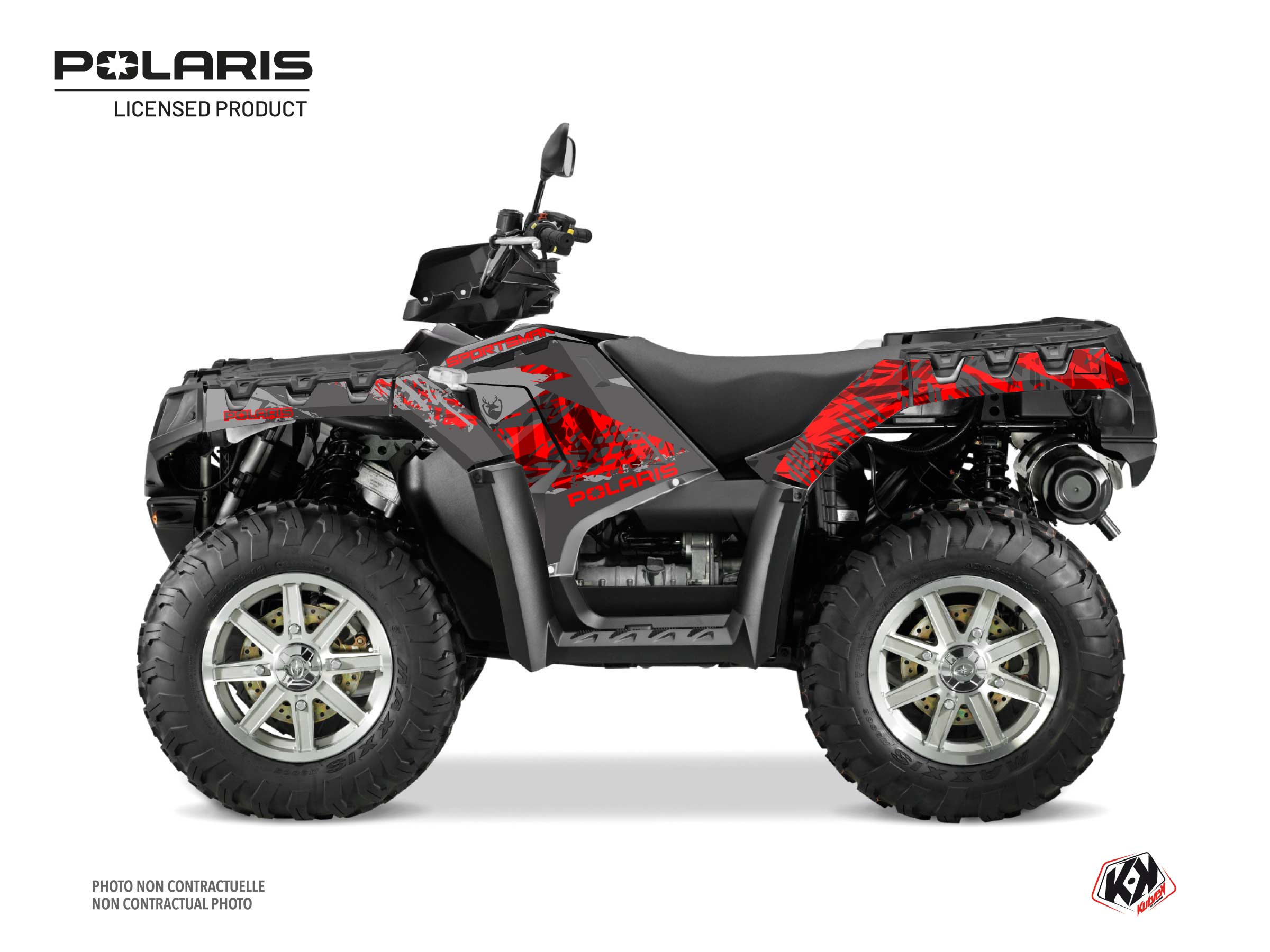 Polaris 1000 XP Sportsman Touring ATV Chaser Graphic Kit Grey
