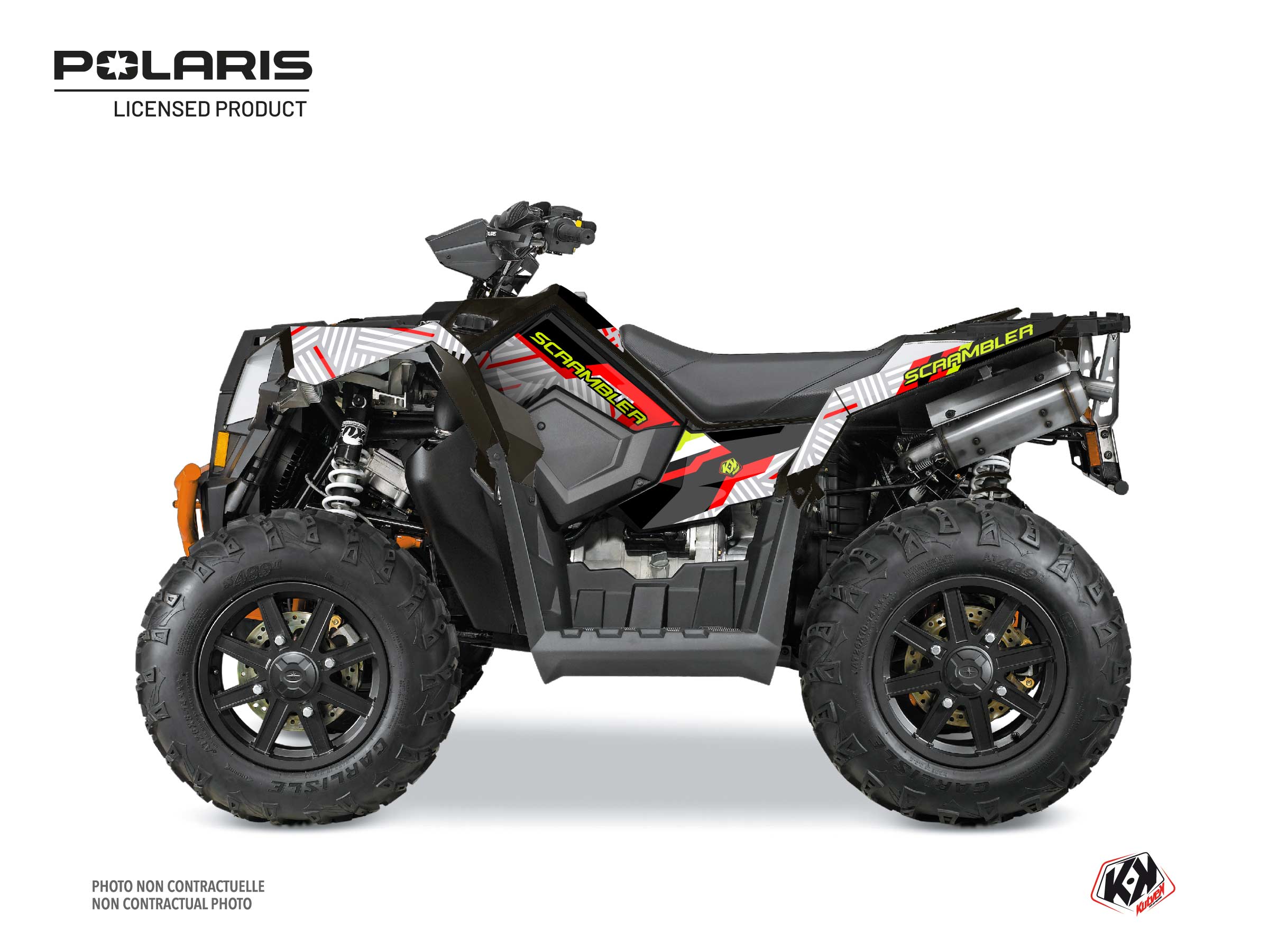 Kit Déco Quad Epik Polaris Scrambler 850-1000 XP Blanc