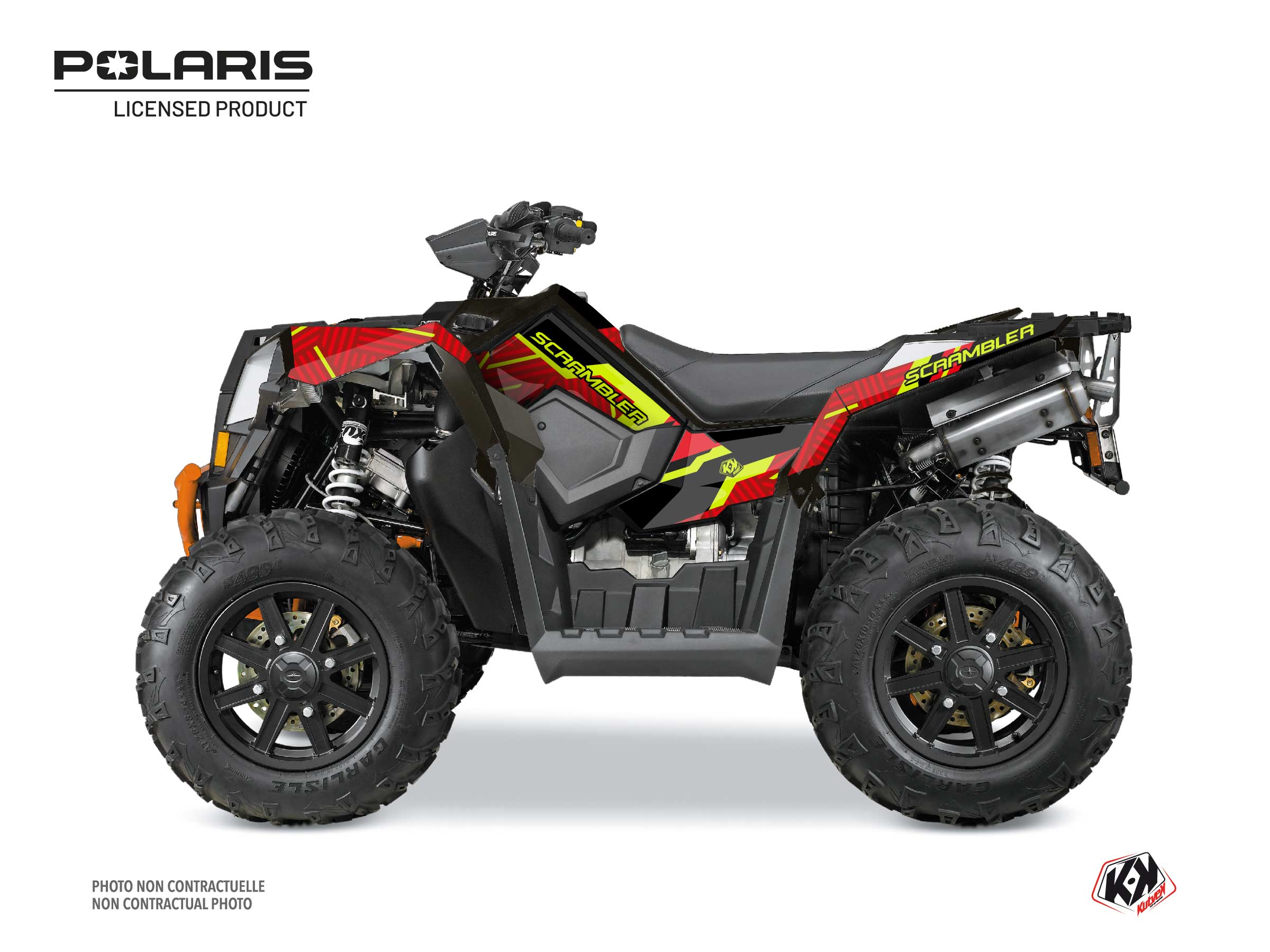 Polaris Scrambler 850-1000 XP ATV Epik Graphic Kit Black