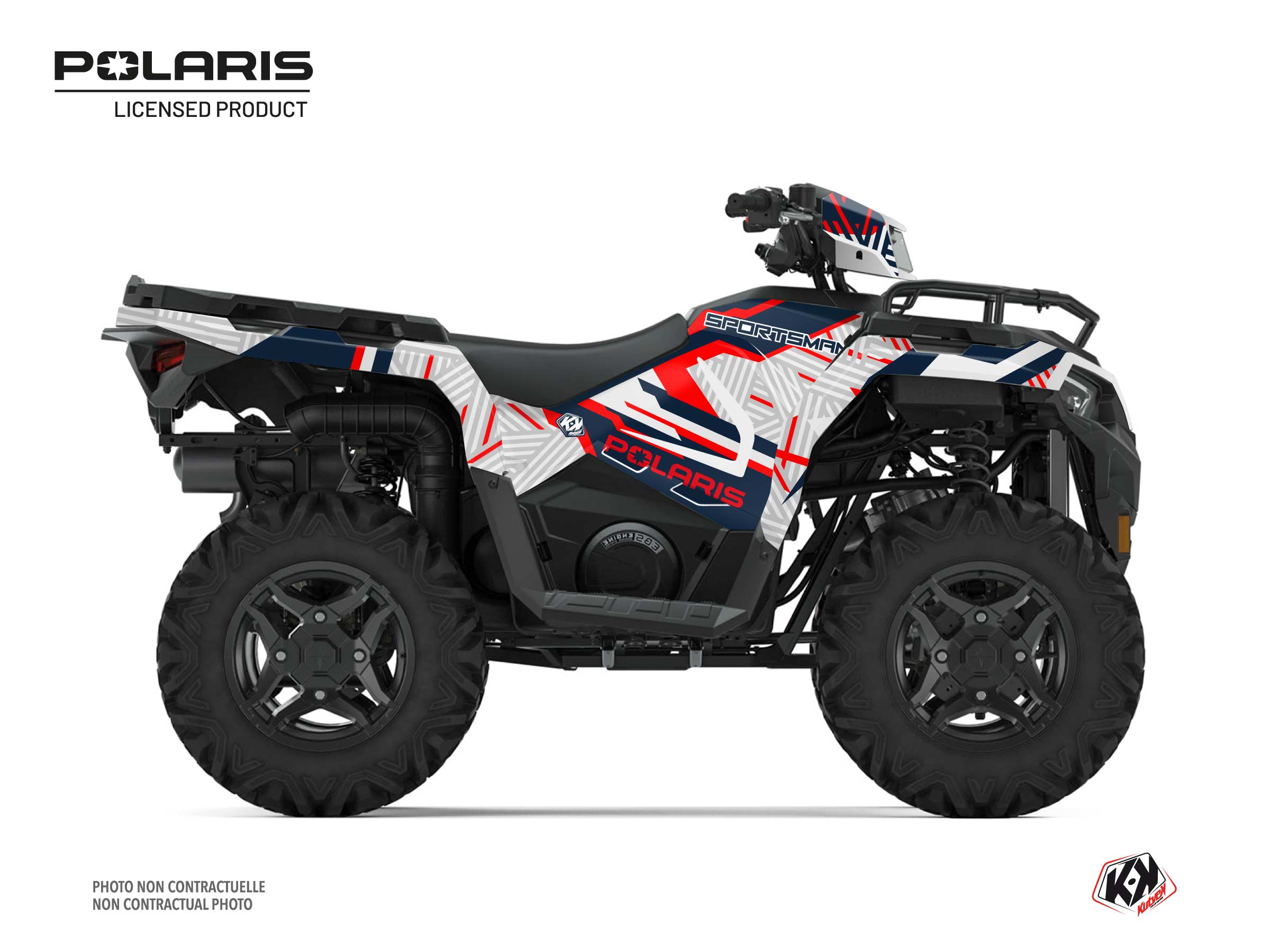 Polaris 570 Sportsman ATV Epik Graphic Kit White