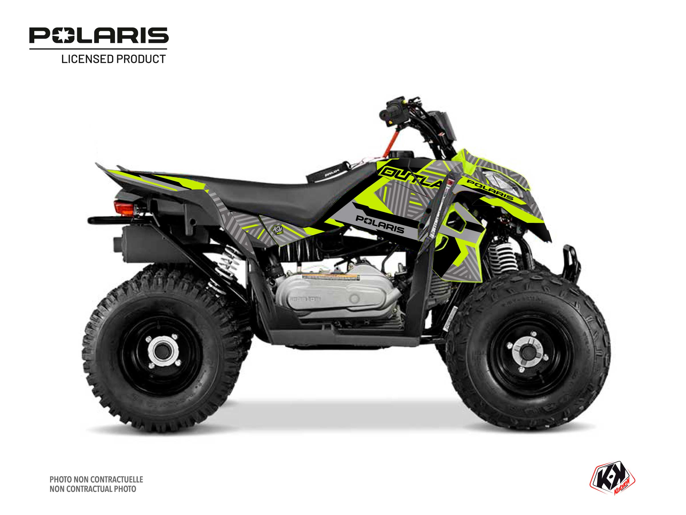 Polaris Outlaw 110 ATV Epik Graphic Kit Grey