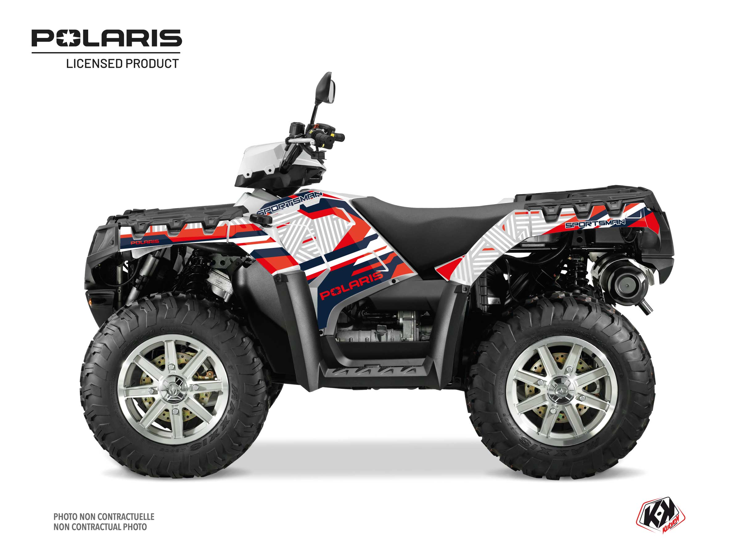Polaris 1000 XP Sportsman Touring ATV Epik Graphic Kit White