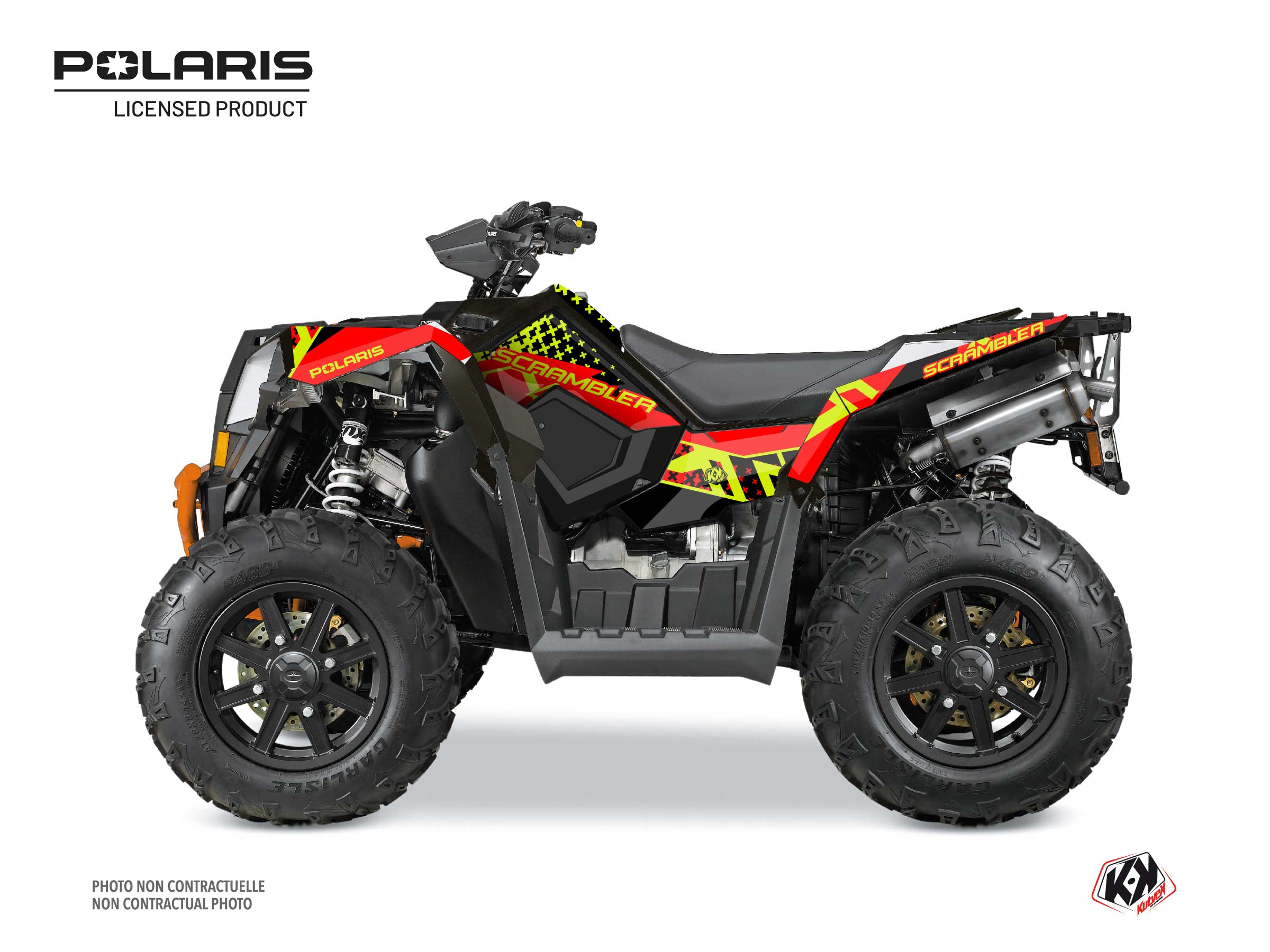Polaris Scrambler 850-1000 XP ATV Stun Graphic Kit Black