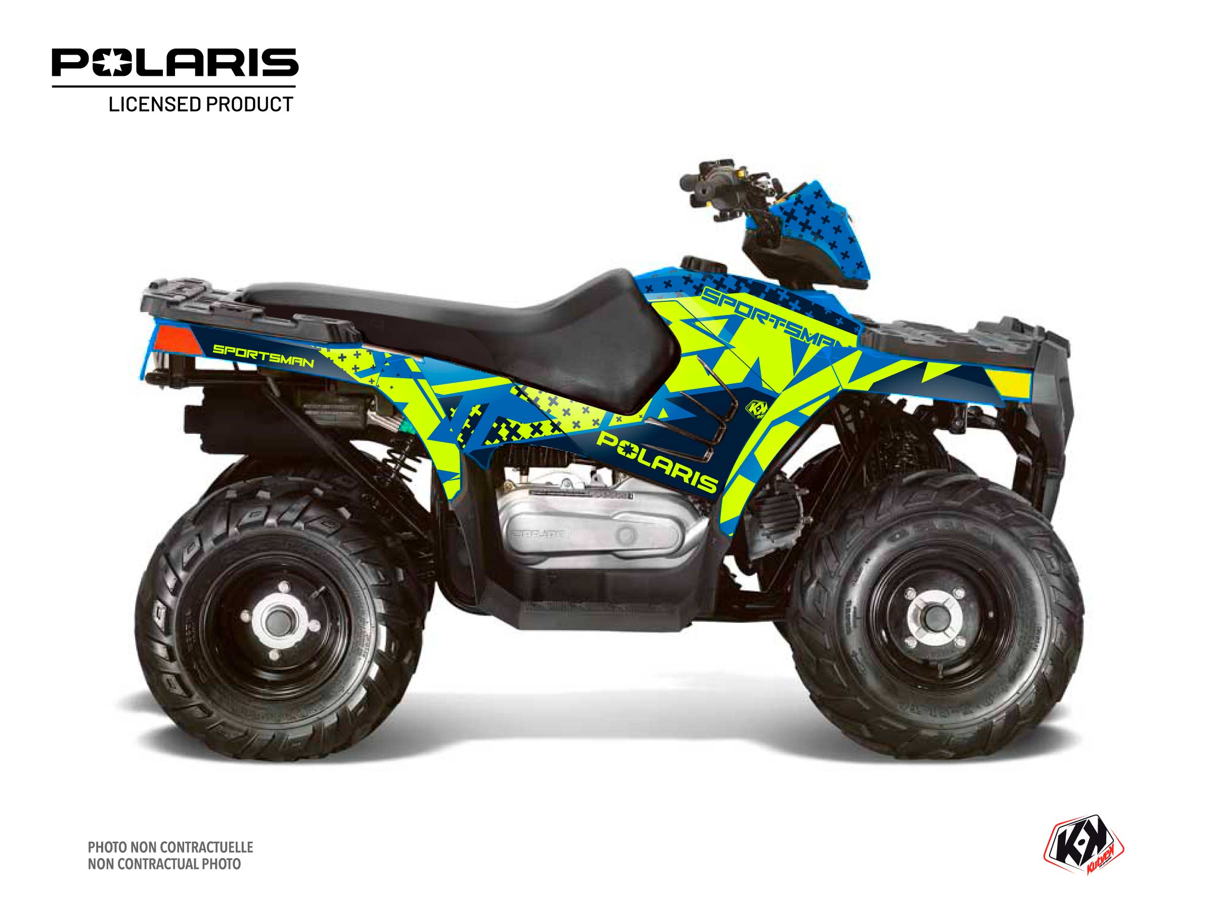 Polaris 90 Sportsman ATV Stun Graphic Kit Blue