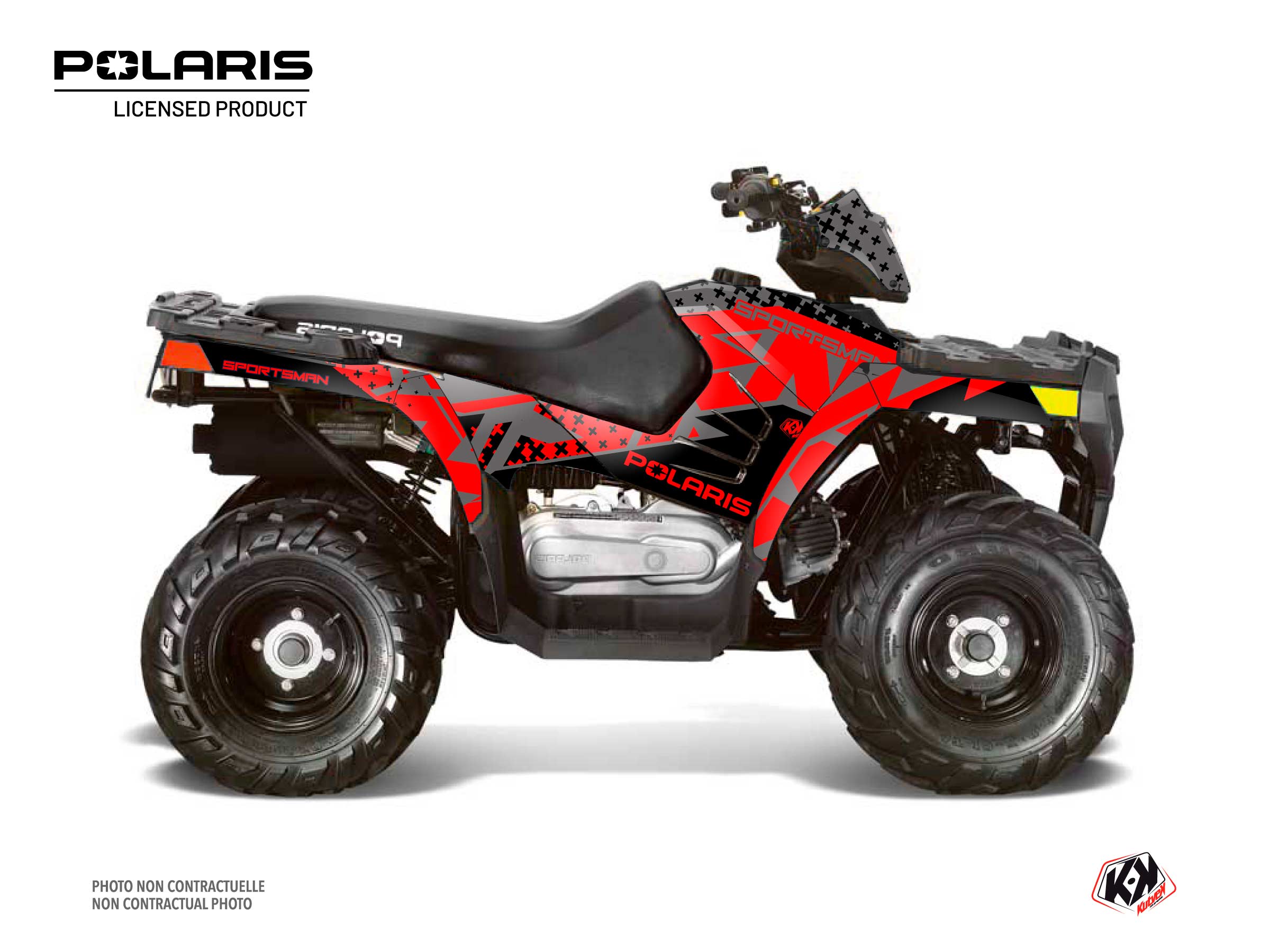 Polaris 90 Sportsman ATV Stun Graphic Kit Black