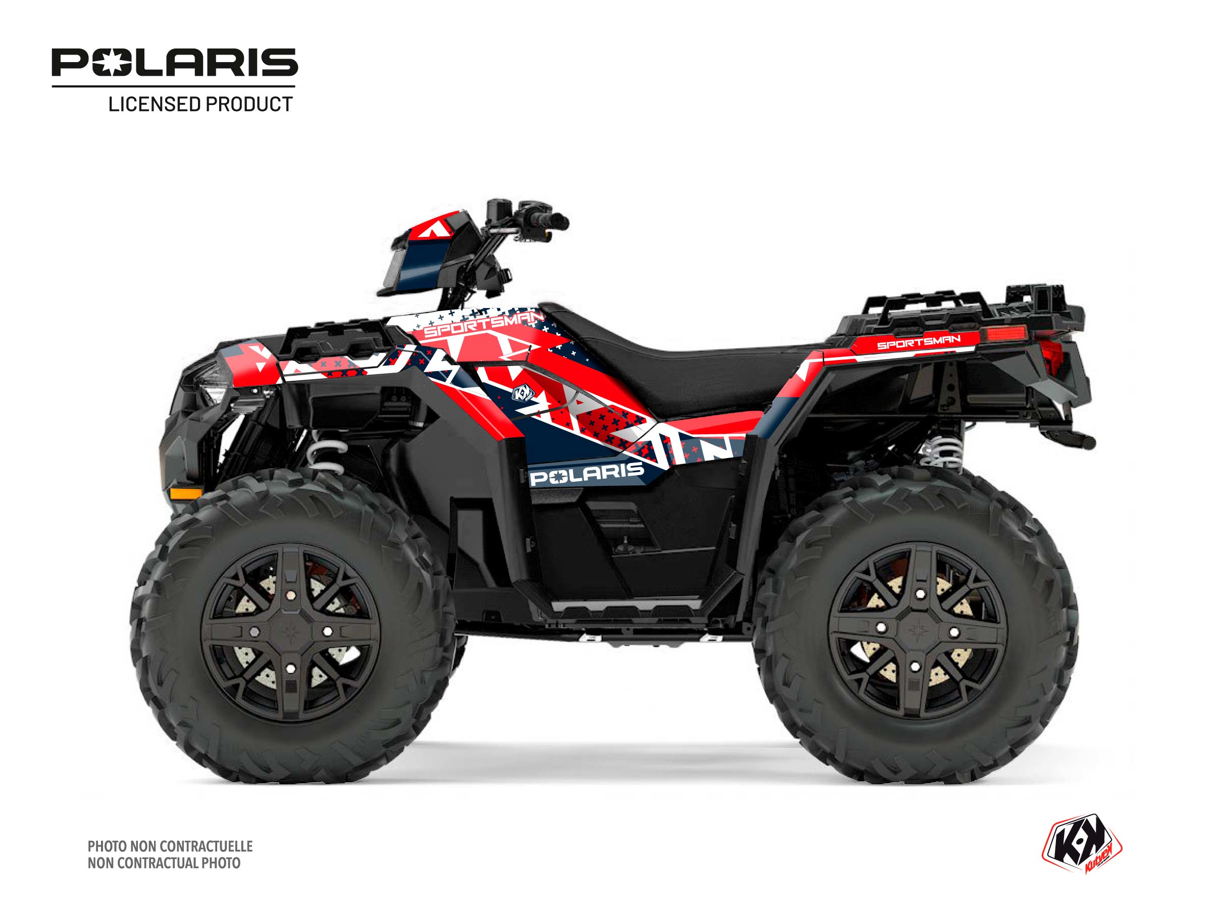 Polaris 1000 Sportsman XP Forest ATV Stun Graphic Kit White