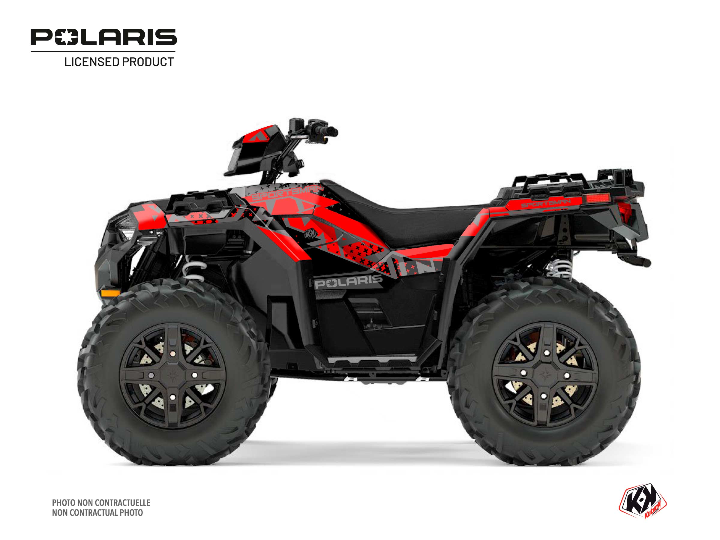 Polaris 1000 Sportsman XP Forest ATV Stun Graphic Kit Black