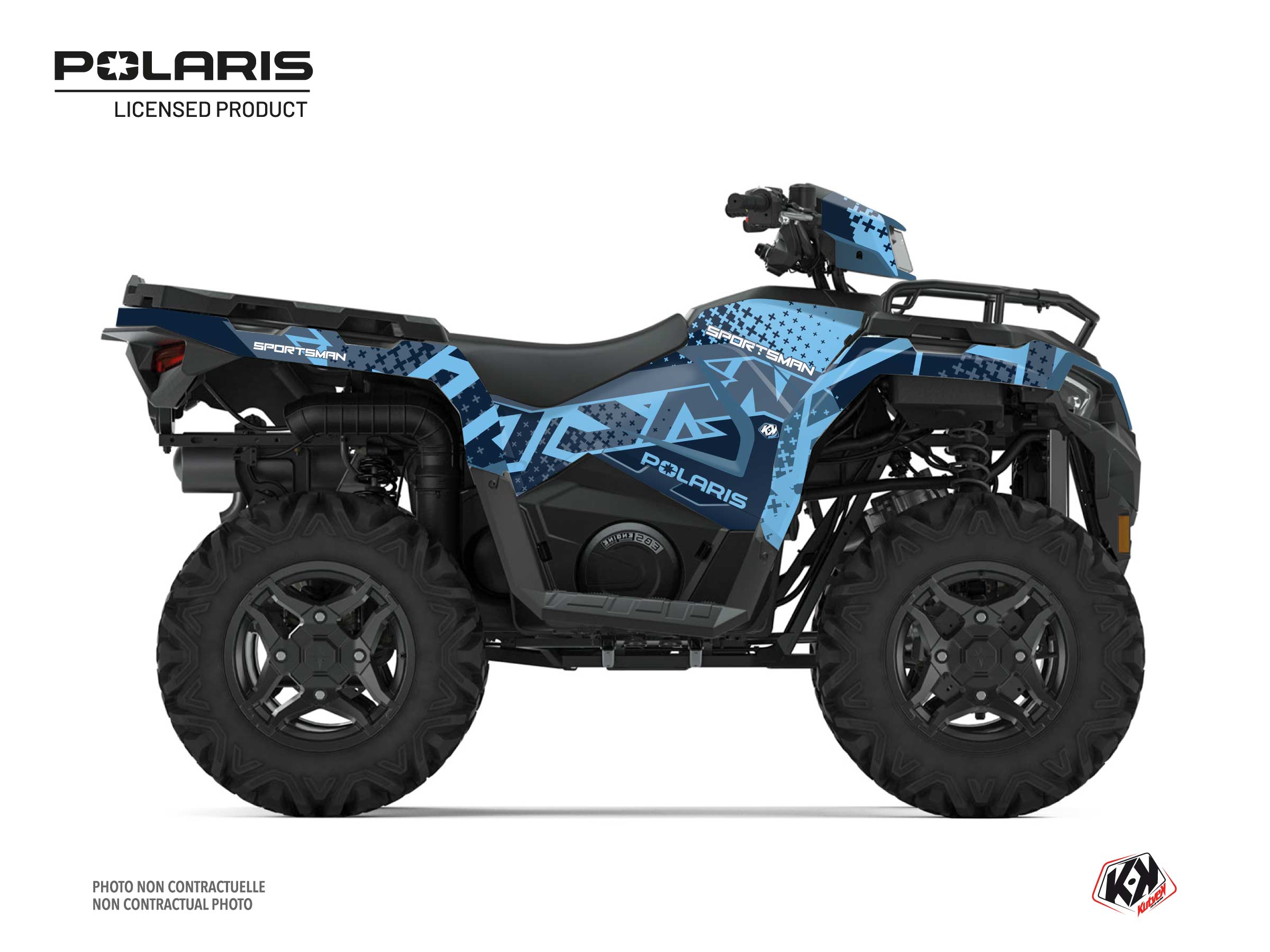 Polaris 450 Sportsman ATV Stun Graphic Kit Blue