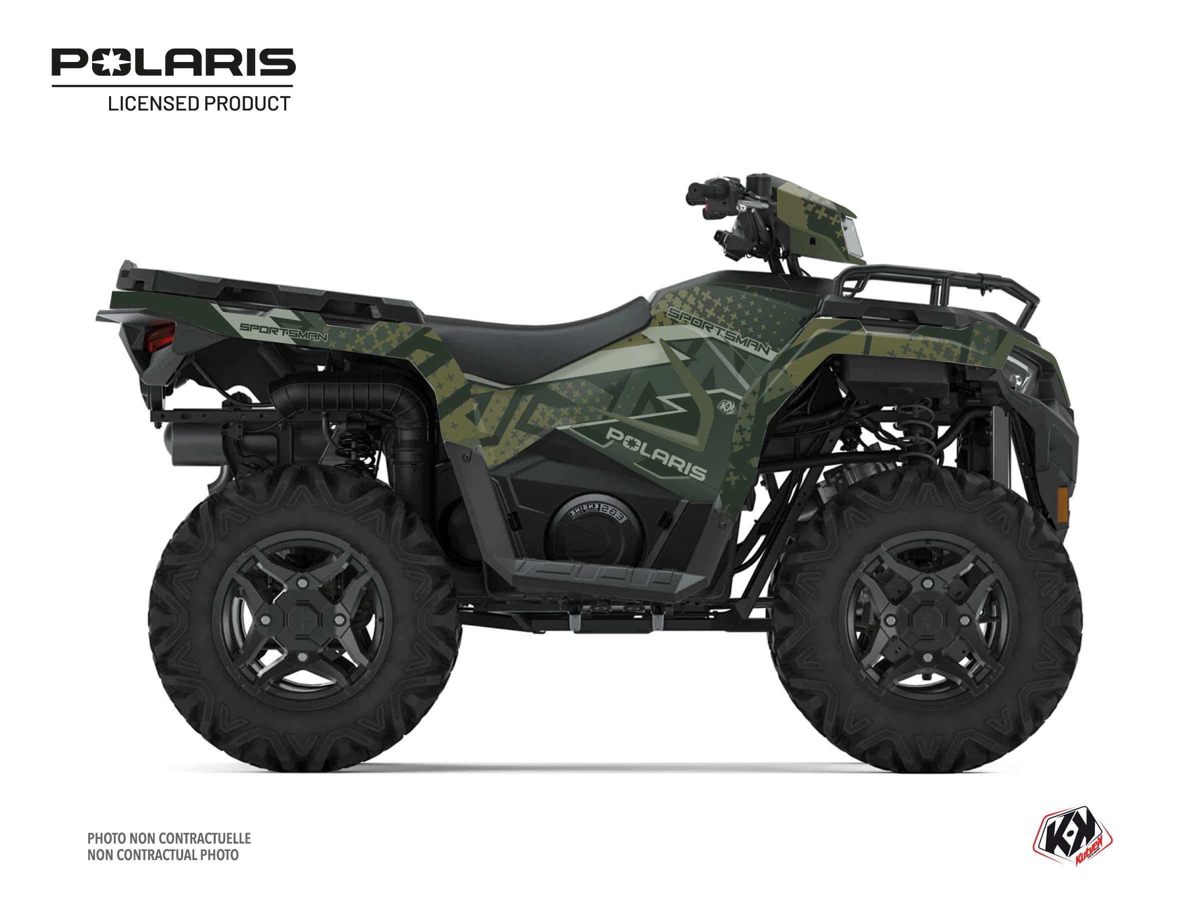 Polaris 570 Sportsman ATV Stun Graphic Kit Green