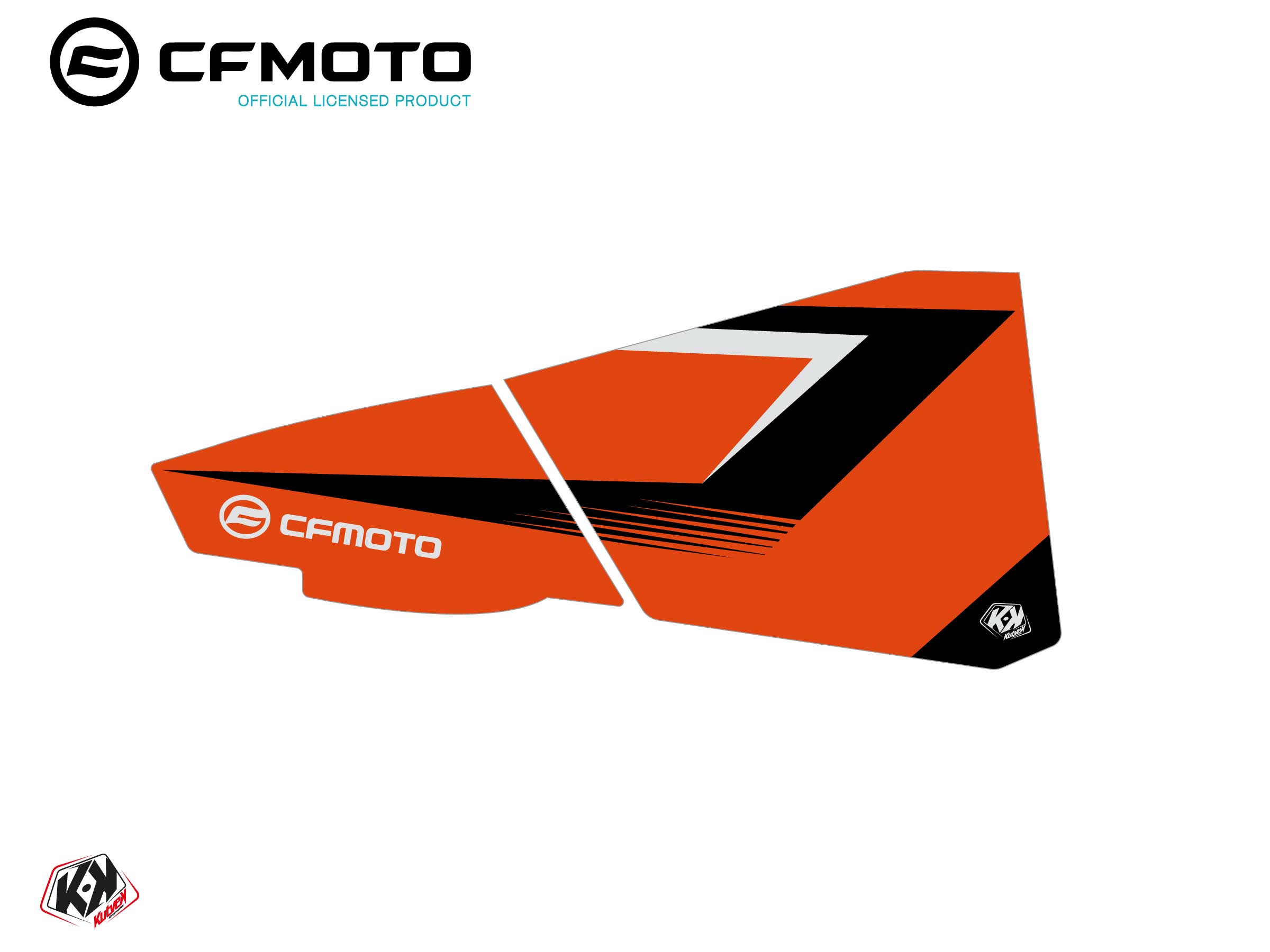 Kit Déco Bas de Portes BPZ3 CF Moto Zforce 500-550-800-1000 Orange