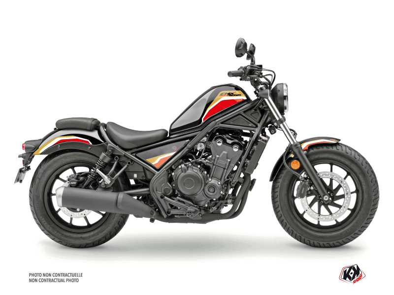 Honda CMX 500 Rebel Street Bike Run Graphic Kit Black