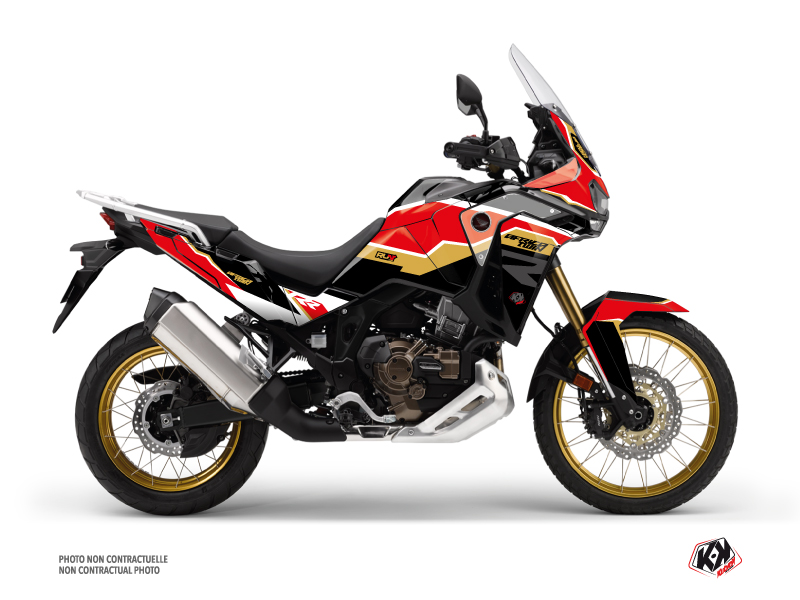 Kit Déco Moto Run Honda Africa twin Adventure Sport Noir