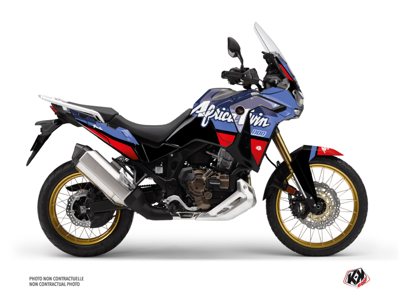 Honda Africa twin Adventure Sport Street Bike Rampage Graphic Kit Black