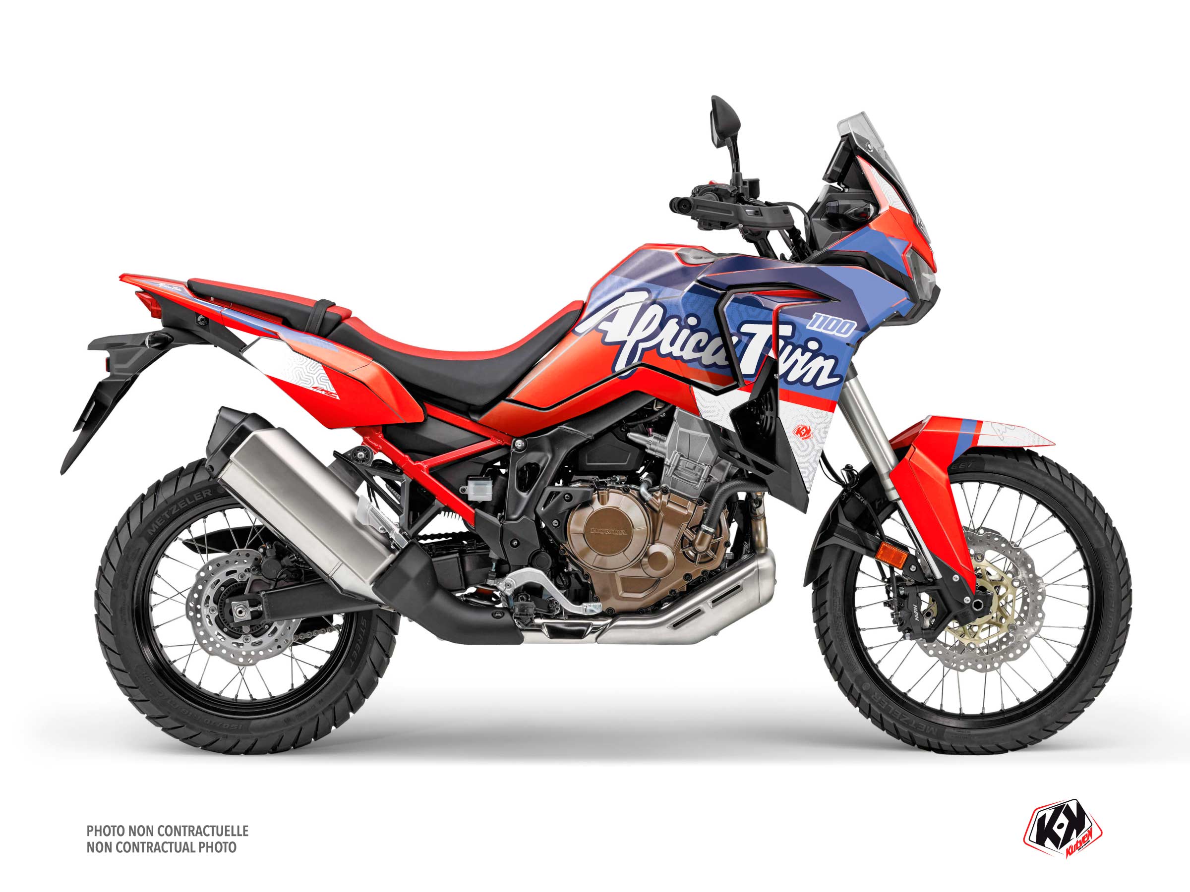 Honda Africa twin Street Bike Rampage  Graphic Kit Red