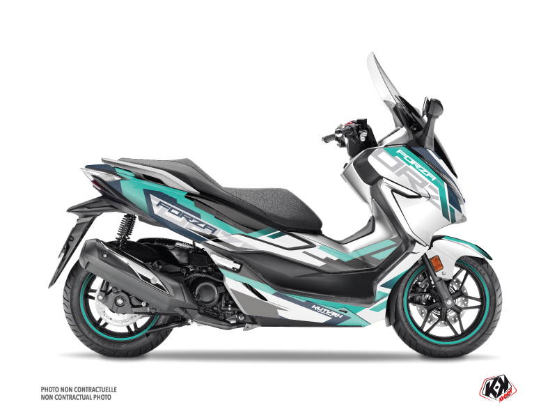 Honda Forza Maxiscooter Graphic White - Kutvek Kit Graphik