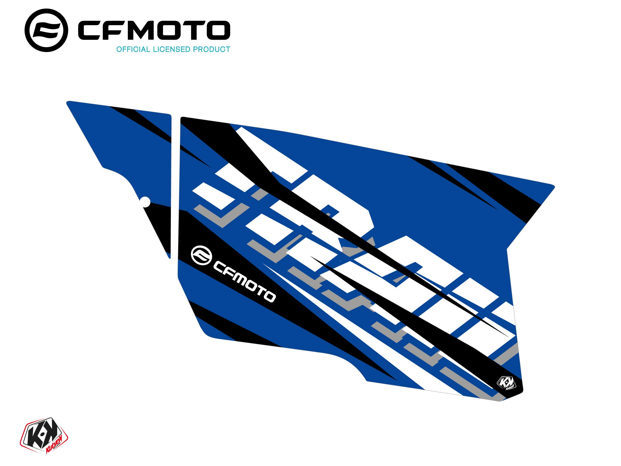 Kit Déco Portes Complètes PCZ11 CF Moto Zforce 500-550-800-1000 Bleu