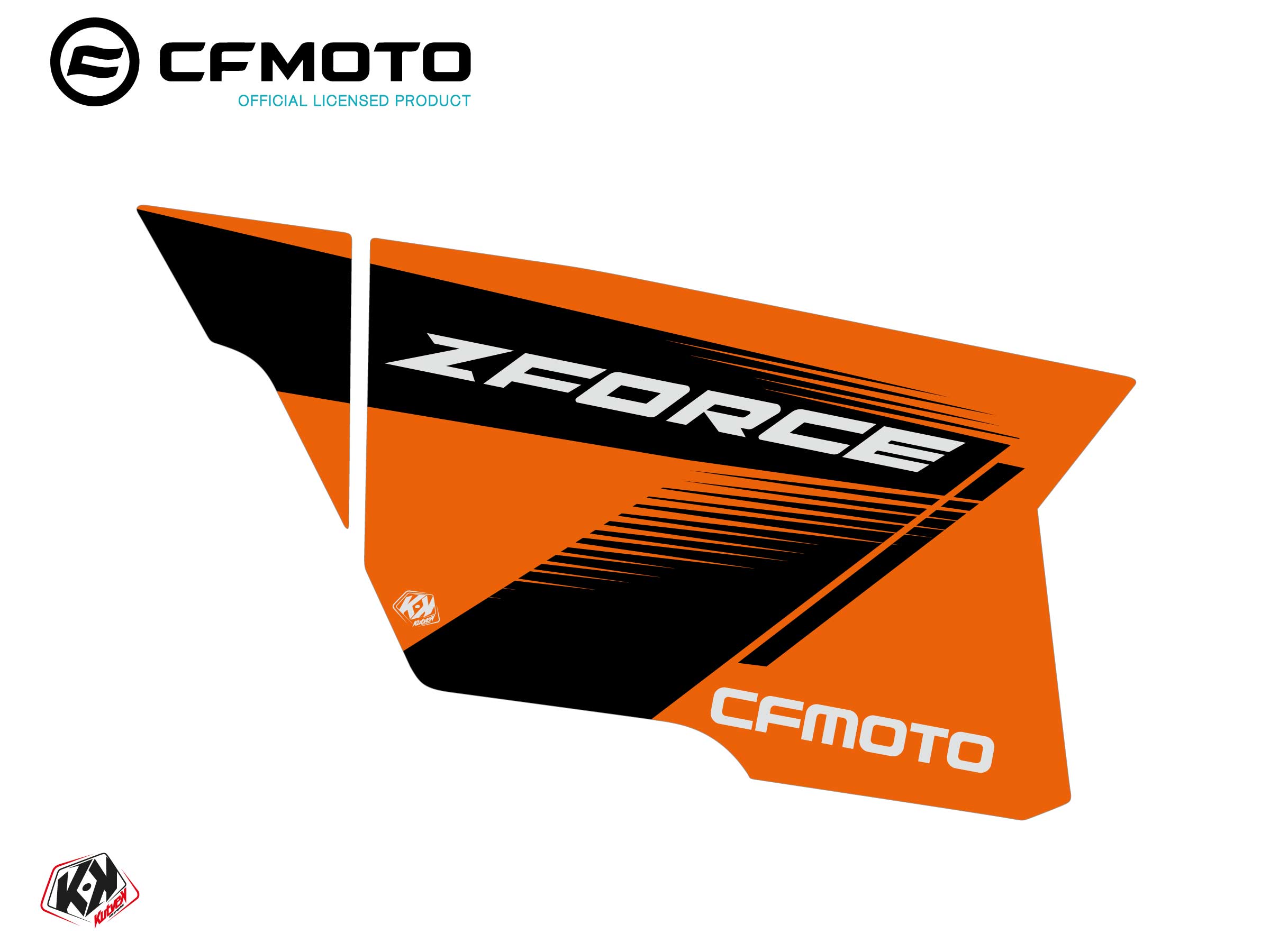 Graphic Kit Complete Doors PCZ13 CF Moto Zforce 500-550-800-1000 Orange