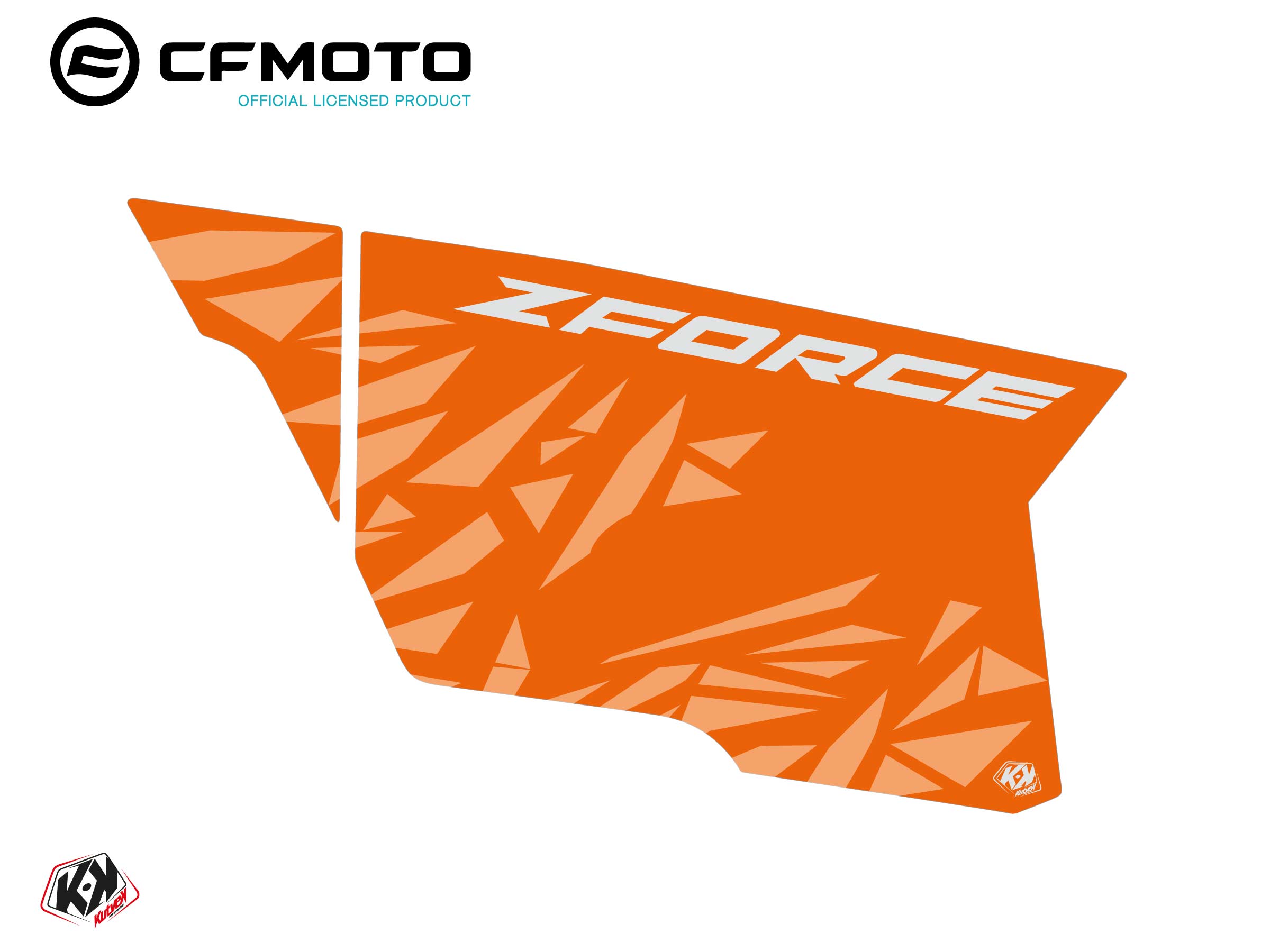 Graphic Kit Complete Doors PCZ14 CF Moto Zforce 500-550-800-1000 Orange
