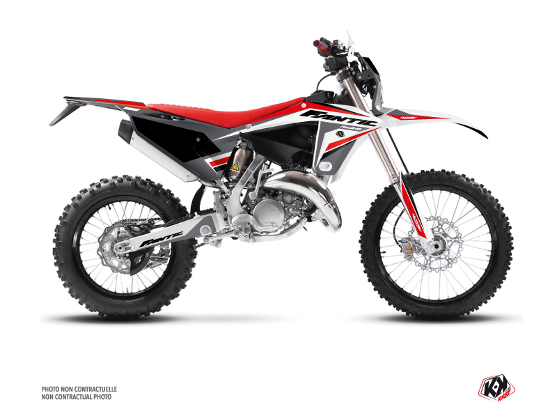 Fantic 125 XE Dirt Bike Mantova Graphic Kit Black