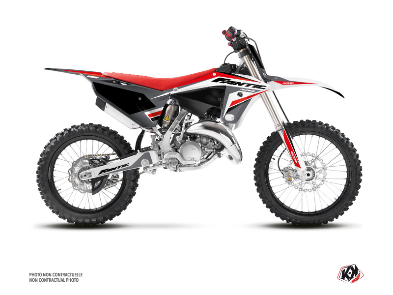 Fantic 125 XX Dirt Bike Mantova Graphic Kit Black