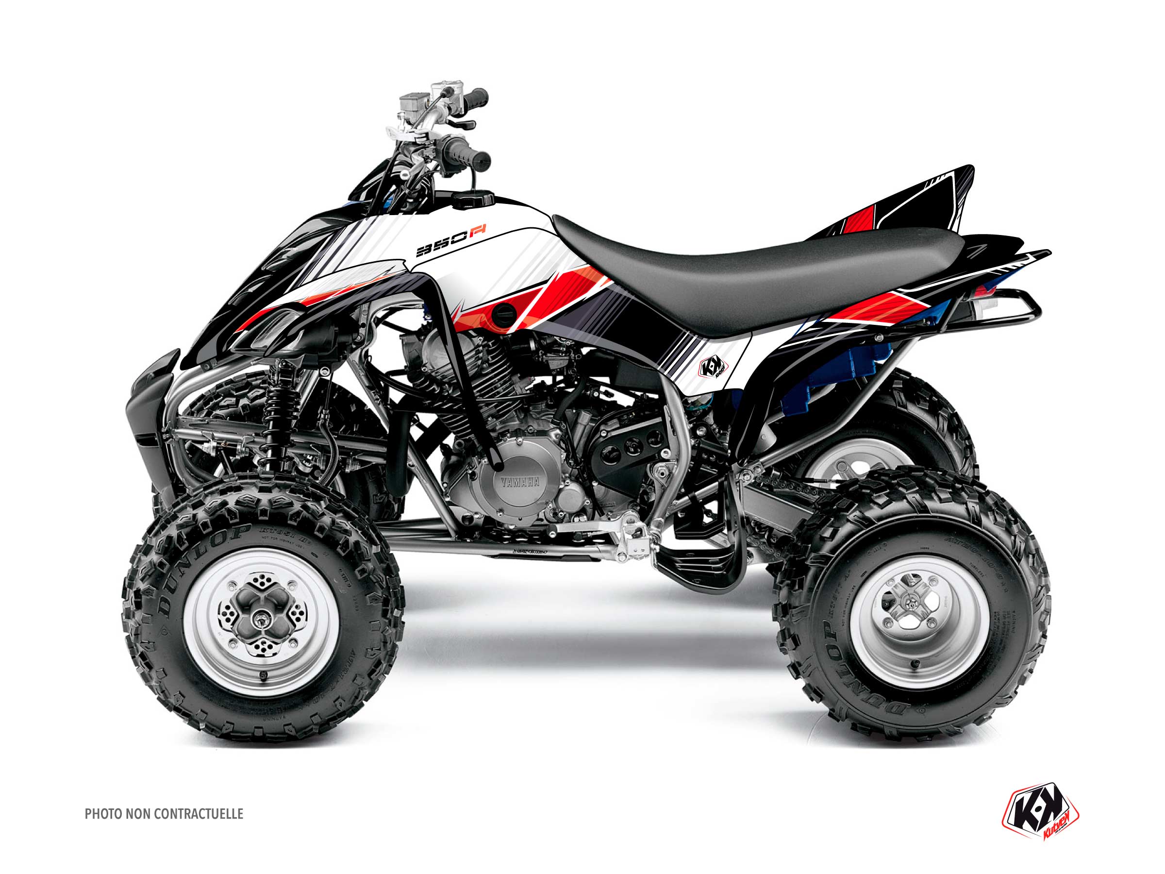 Kit Déco Quad Stripe Yamaha 350 Raptor Rouge