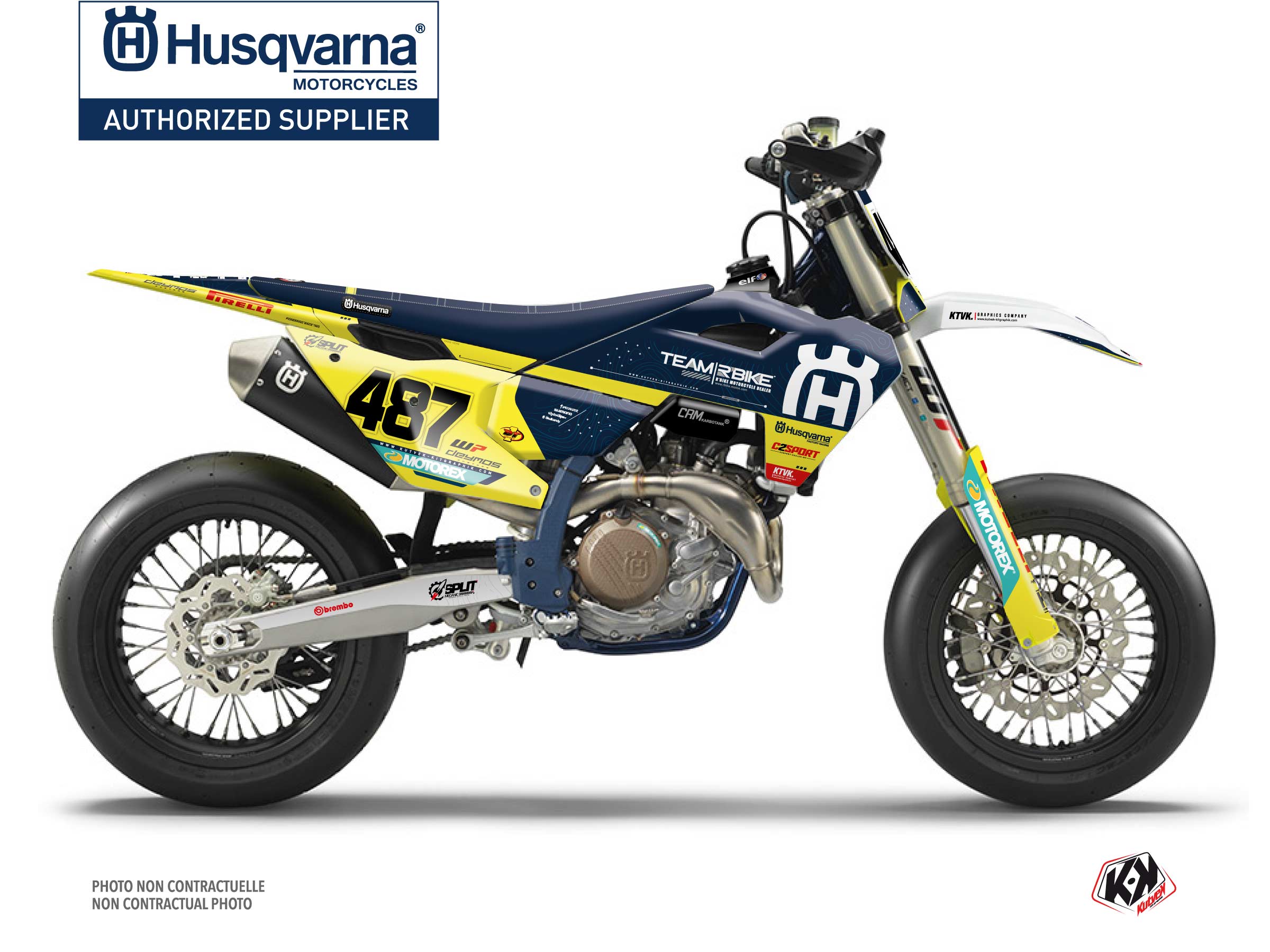 Husqvarna Fs 450 Dirt Bike Replica Team Rbike K23 Graphic Kit