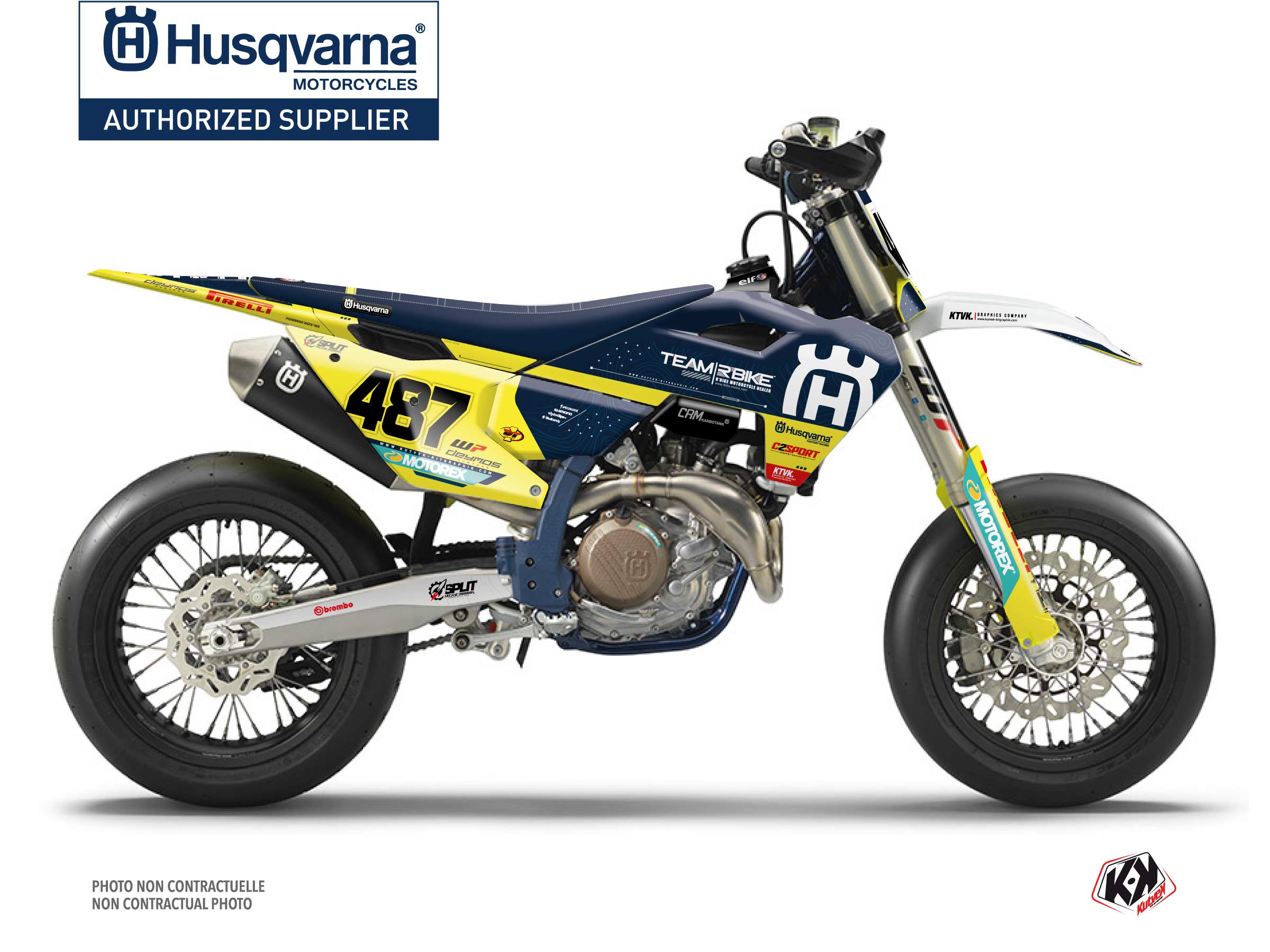Kit Déco Motocross Replica Team Rbike K23 Husqvarna Fs 450