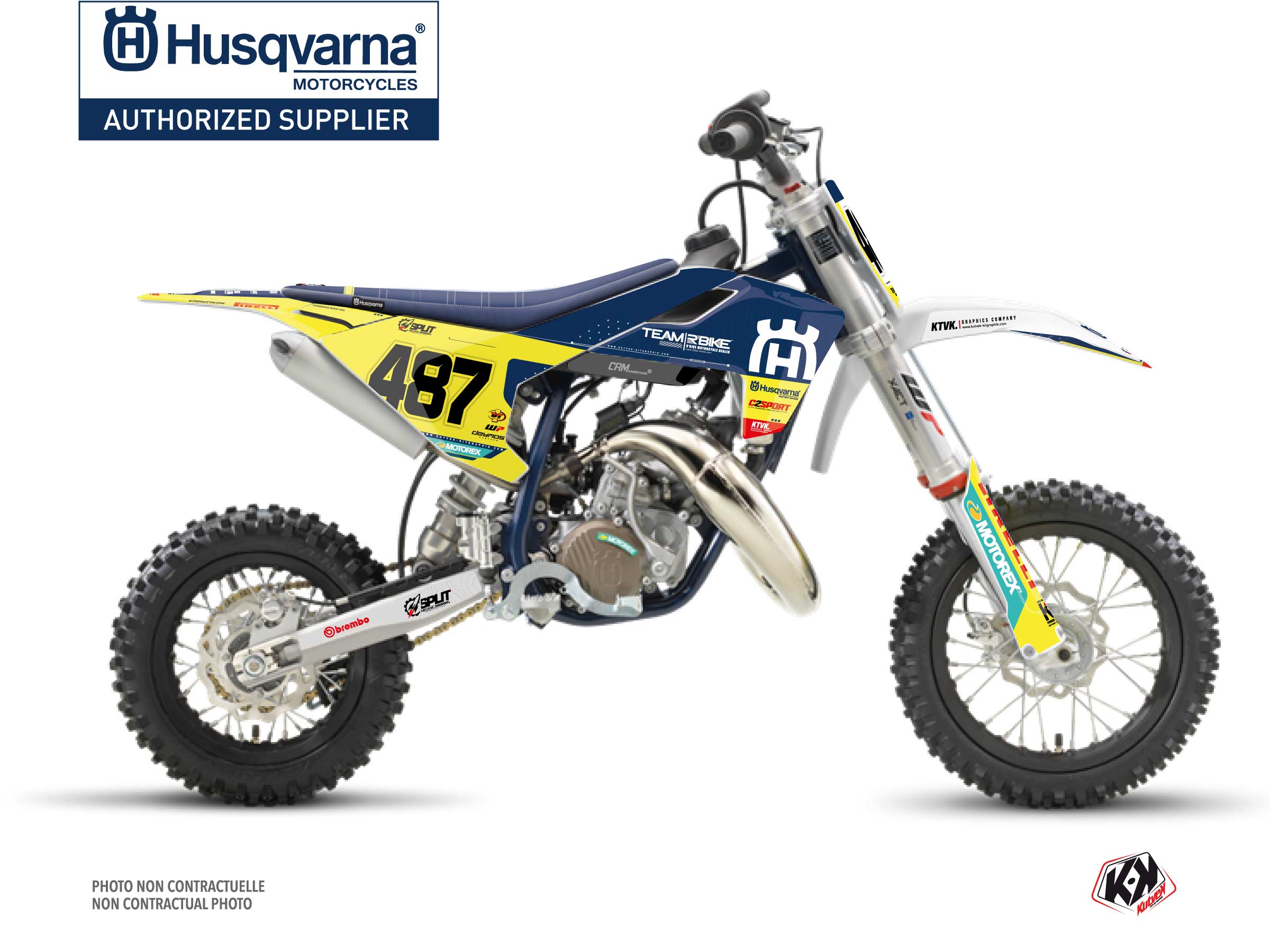 Kit Déco Motocross Replica Team Rbike K23 Husqvarna Tc 50