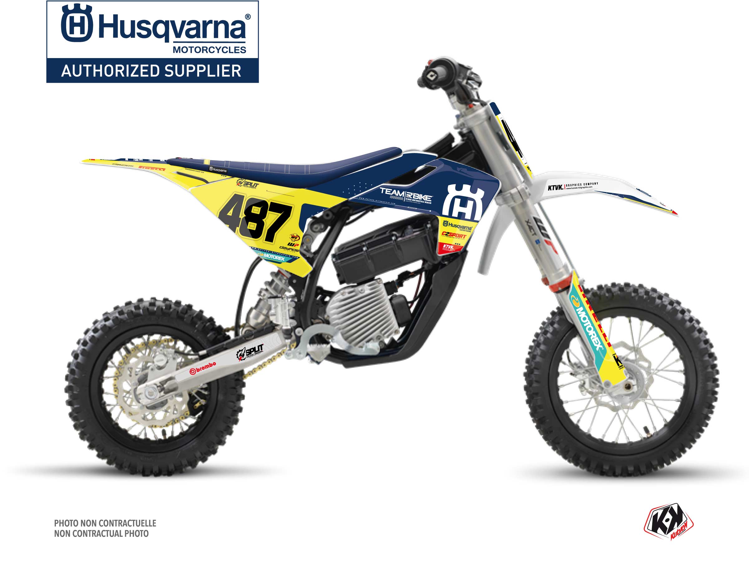 Husqvarna Ee 5 Dirt Bike Replica Team Rbike K23 Graphic Kit