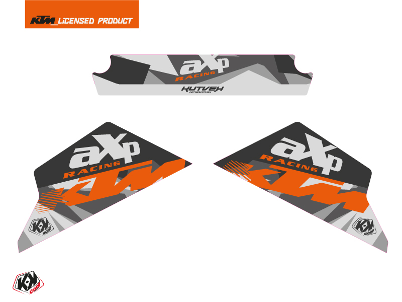 Kit Déco Sabot Moteur AXP Moto Delta KTM 790-890 Adventure Gris Orange