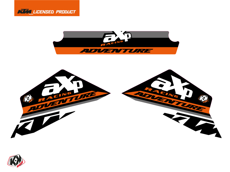 Graphic Kit AXP Skid Plates Moto Kontrol KTM 790-890 Adventure Orange