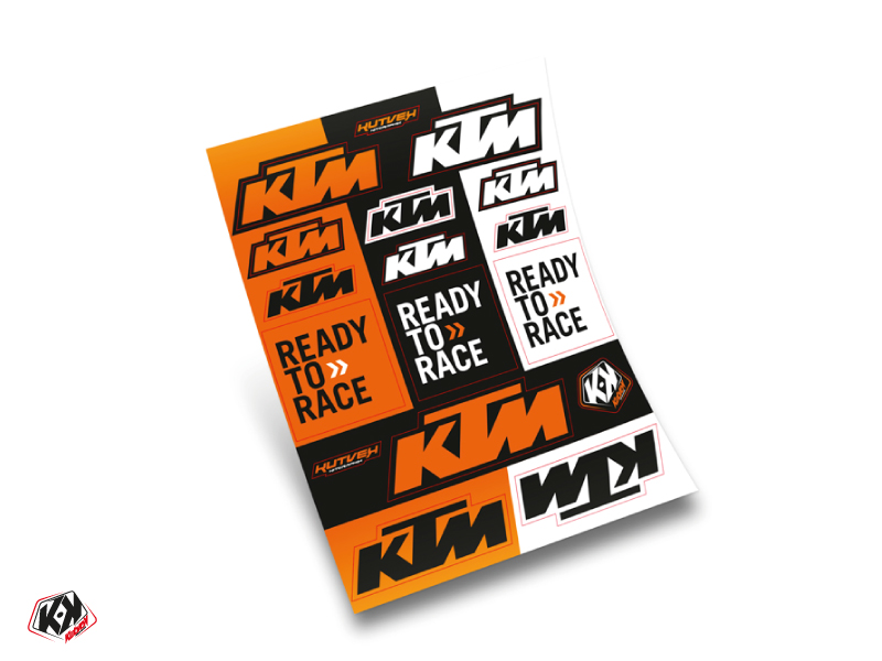 Planche de stickers KTM 30x38cm