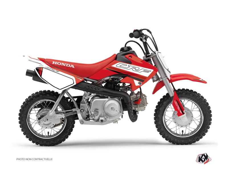 Kit Déco Moto Cross First Honda 50 CRF Rouge