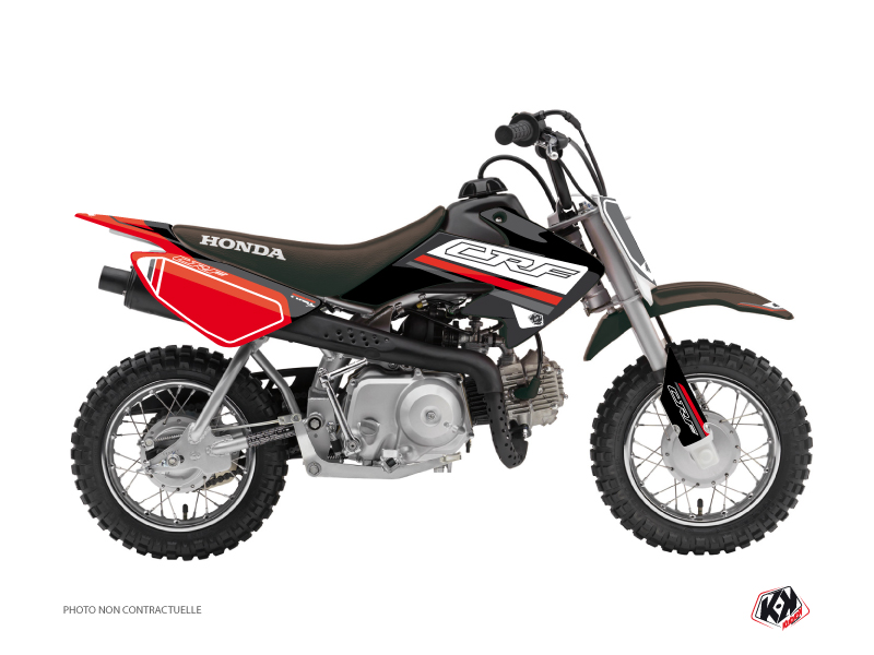 Kit Déco Moto Cross First Honda 50 CRF Noir