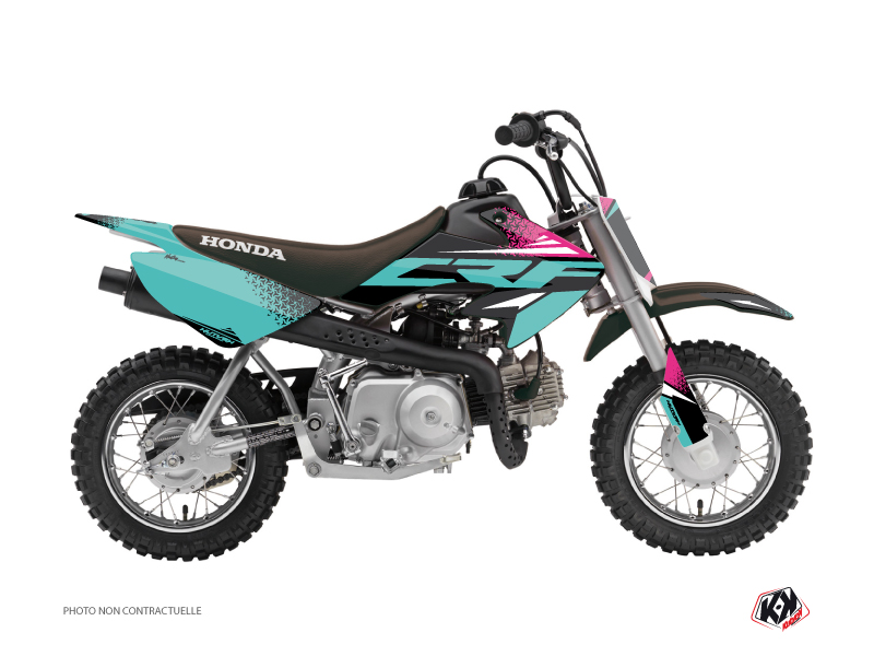 Kit Déco Moto Cross Nasting Honda 50 CRF Turquoise