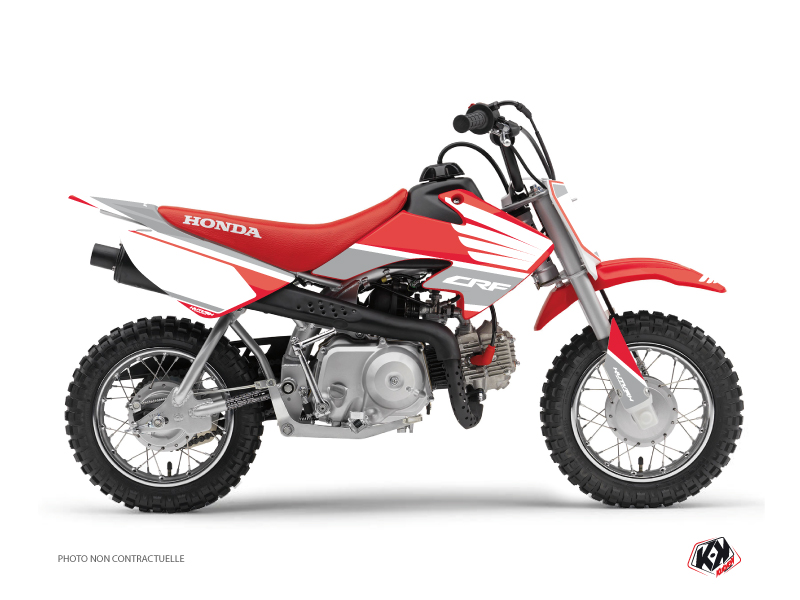 Honda 50 CRF Dirt Bike Wing Graphic Kit Grey