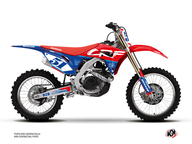 Blue honda dirt bike top