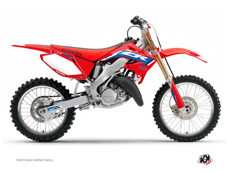 Honda 250 CR Dirt Bike Works Graphic Kit Blue