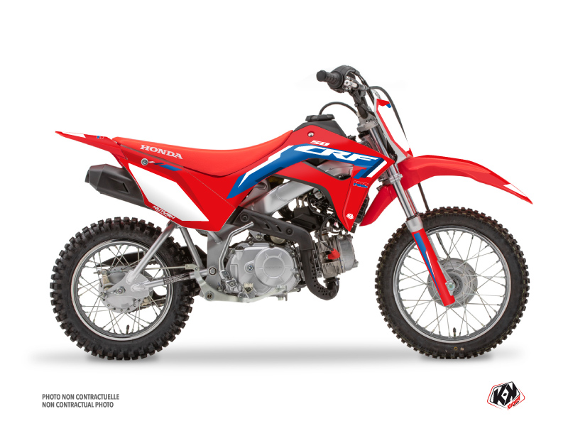 Honda 110F CRF Dirt Bike Works Graphic Kit Blue