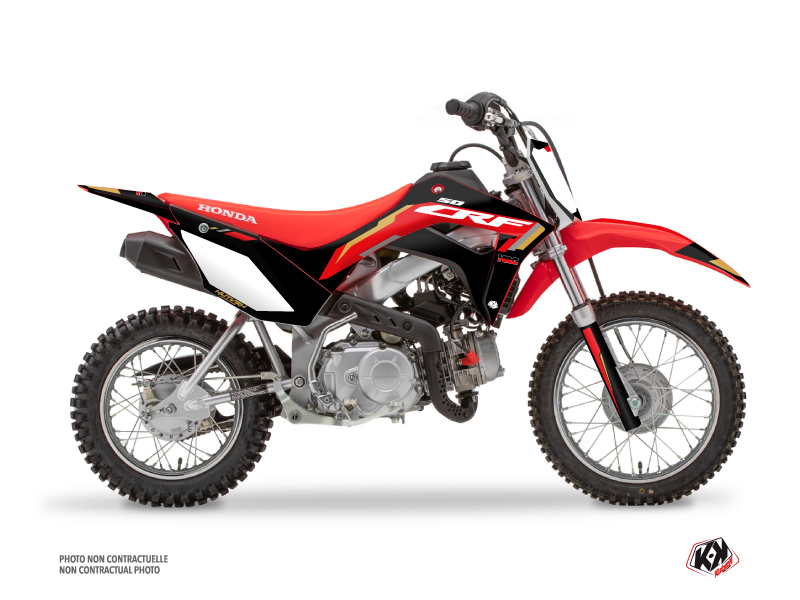 Honda 110F CRF Dirt Bike Works Graphic Kit Black